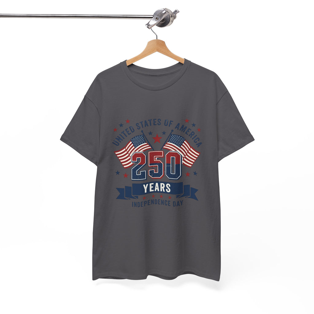 250 Years Independence Day T-Shirt — USA Flag Patriotic Tee