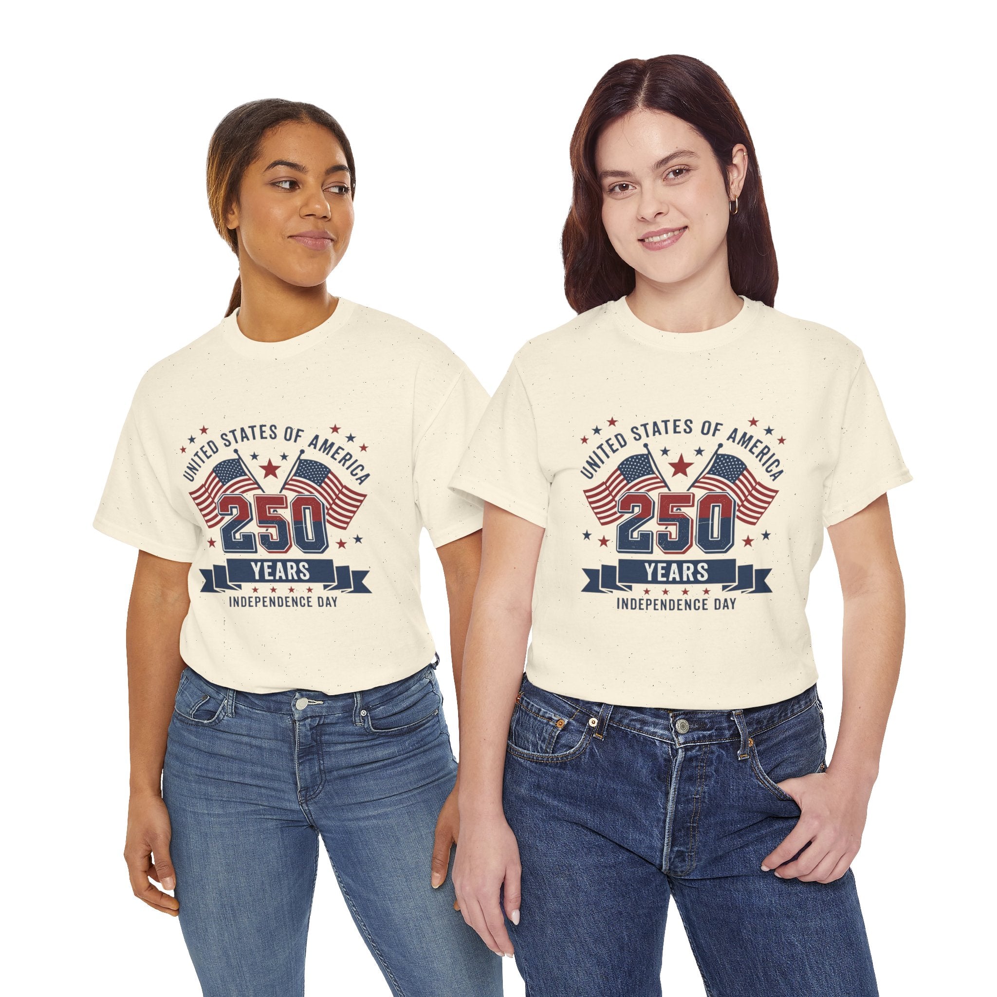 250 Years Independence Day T-Shirt — USA Flag Patriotic Tee