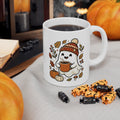 Happy Autumn Ghost Ceramic Mug, (11oz, 15oz)