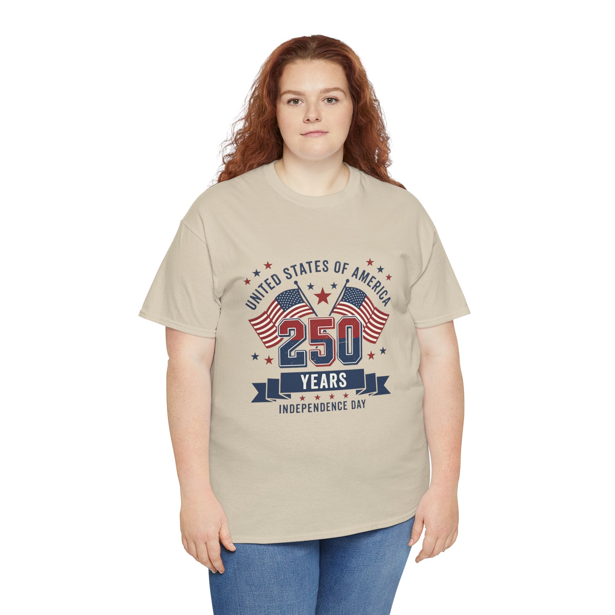 250 Years Independence Day T-Shirt — USA Flag Patriotic Tee