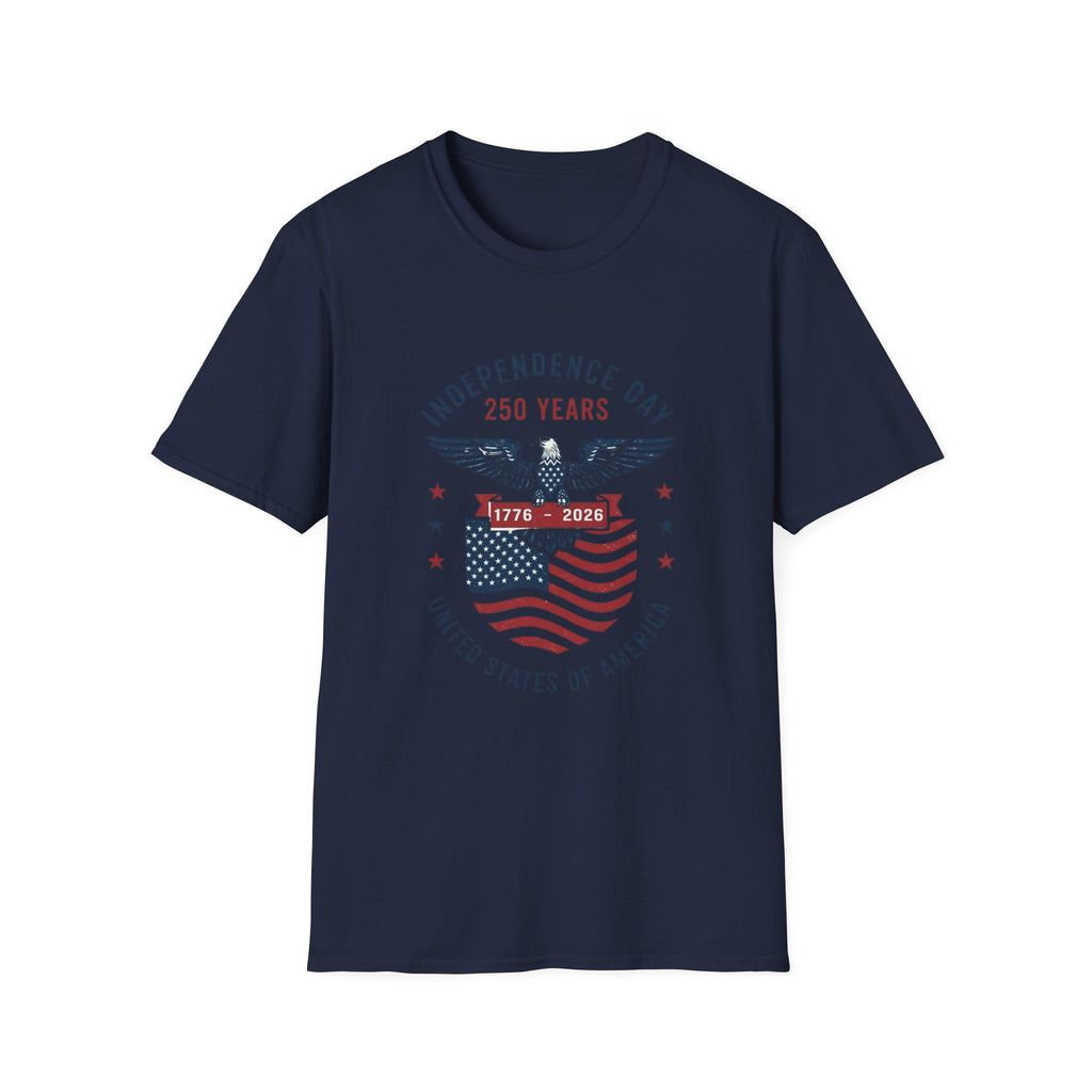 Independence Day 250 Years T-Shirt — 1776–2026 Eagle & Flag