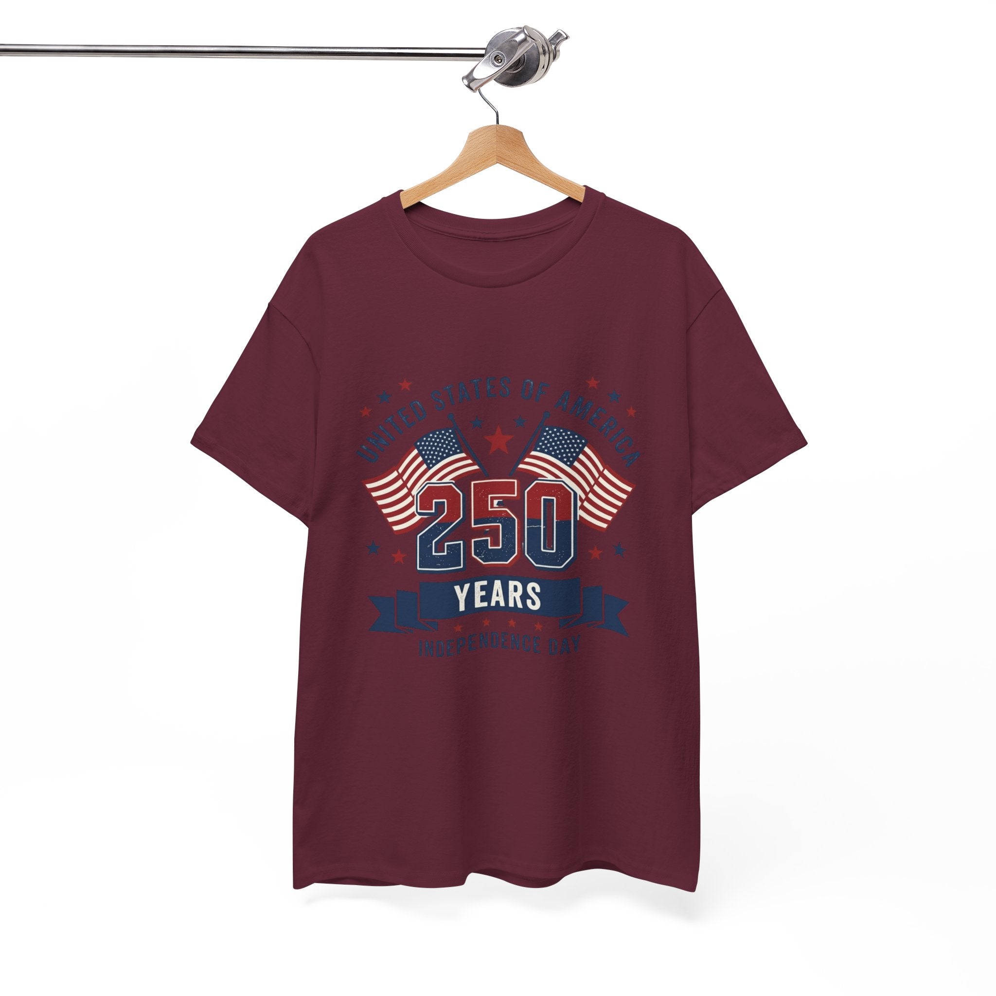 250 Years Independence Day T-Shirt — USA Flag Patriotic Tee