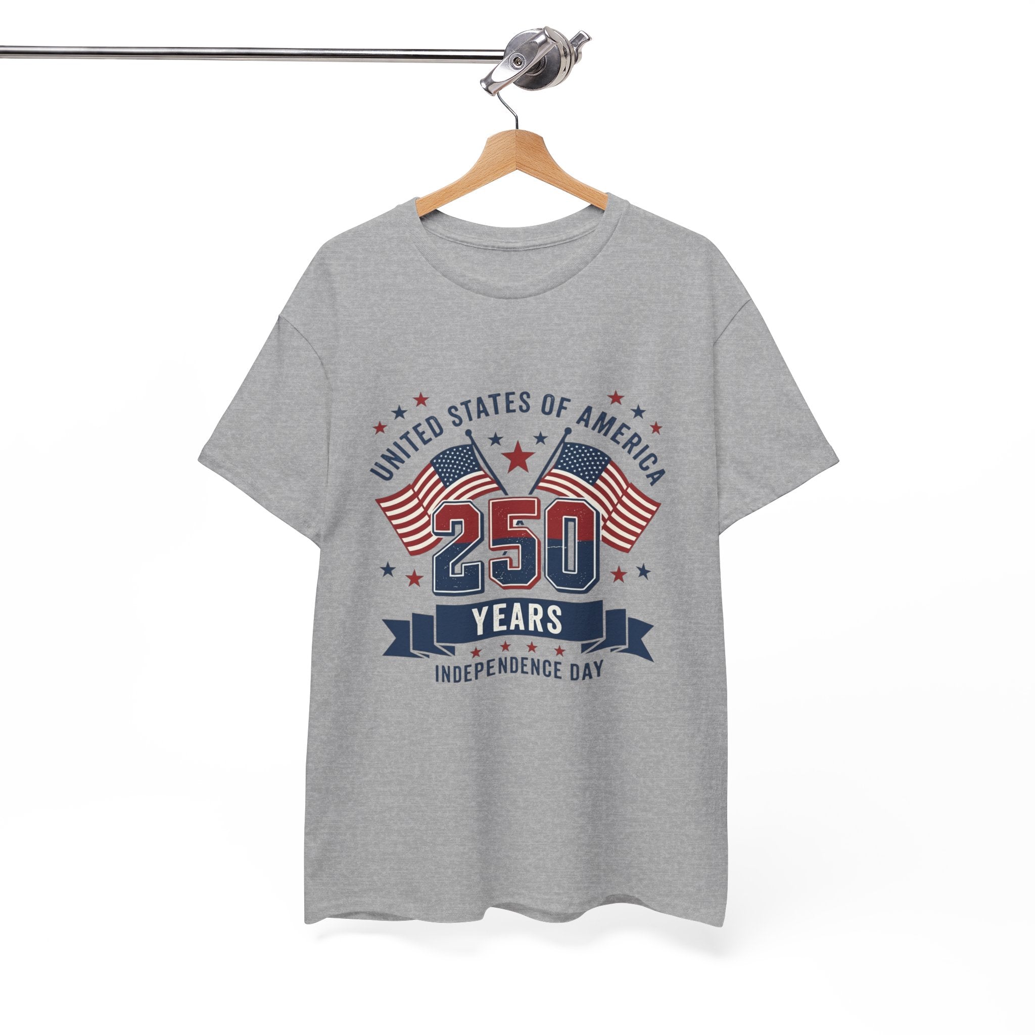 250 Years Independence Day T-Shirt — USA Flag Patriotic Tee