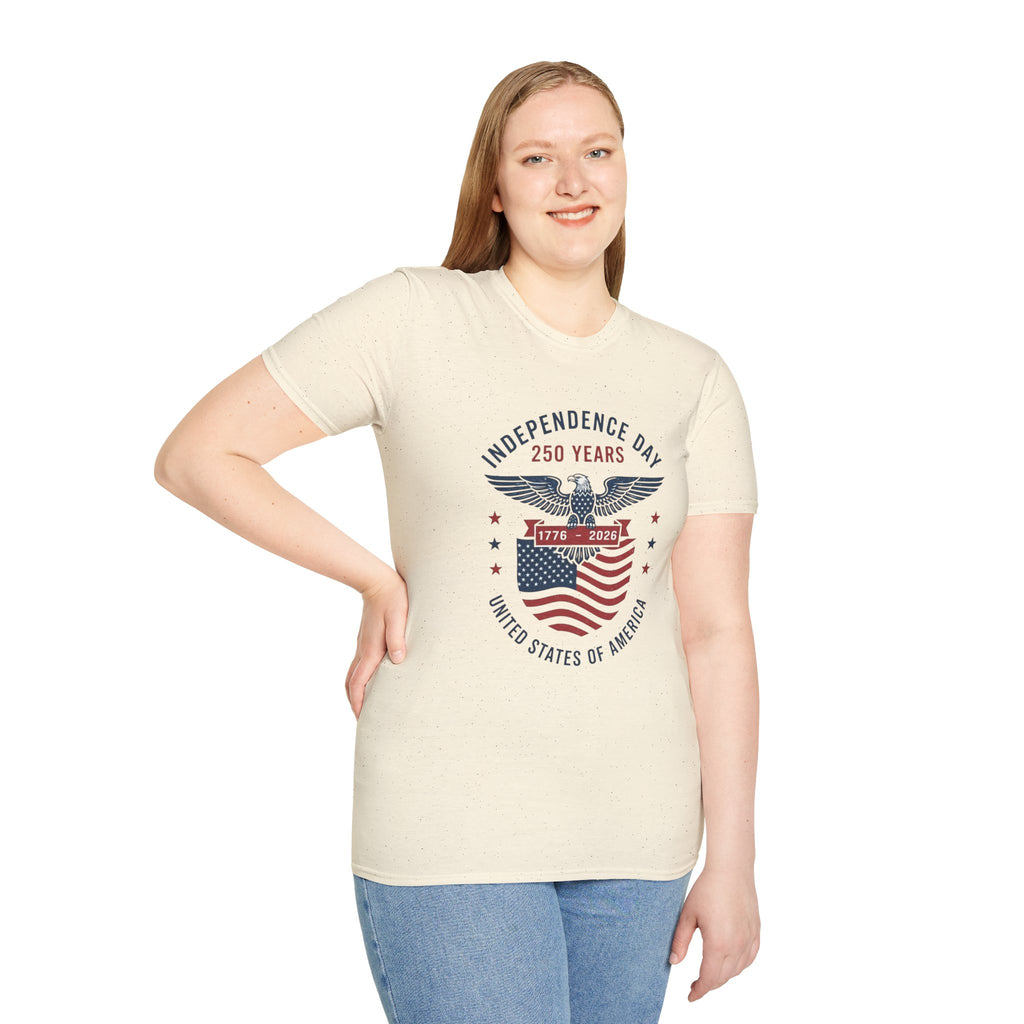 Independence Day 250 Years T-Shirt — 1776–2026 Eagle & Flag