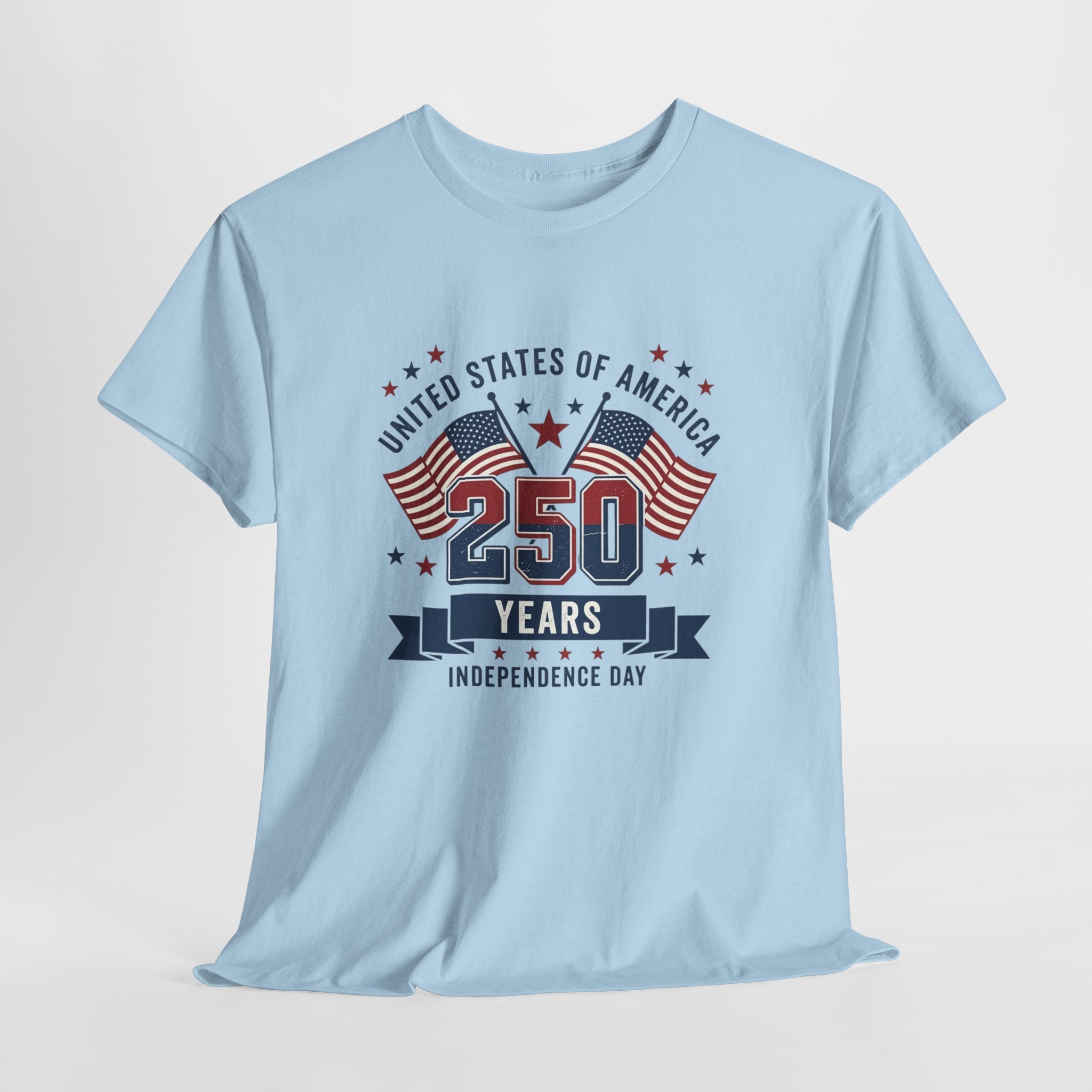 250 Years Independence Day T-Shirt — USA Flag Patriotic Tee