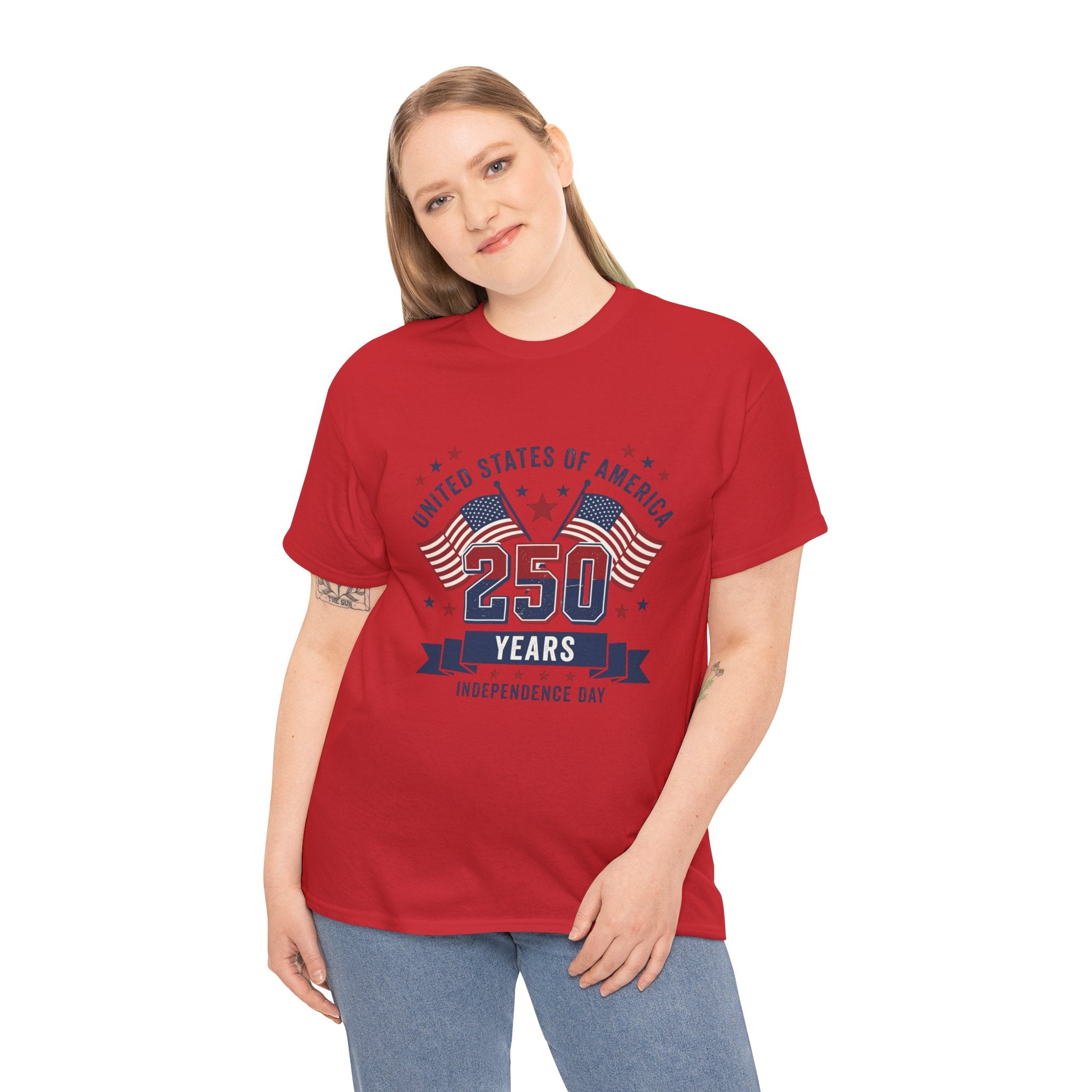 250 Years Independence Day T-Shirt — USA Flag Patriotic Tee