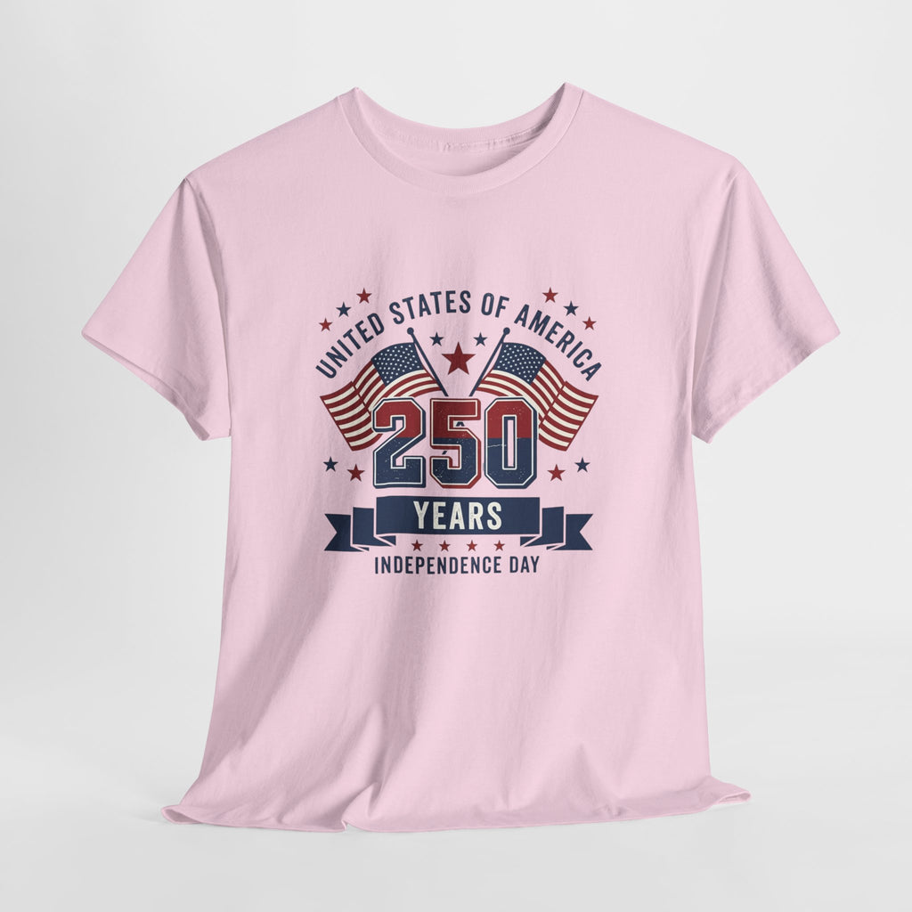 250 Years Independence Day T-Shirt — USA Flag Patriotic Tee
