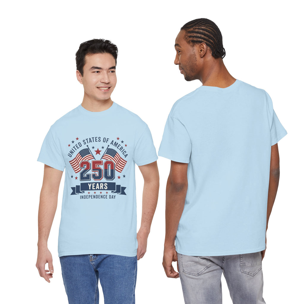 250 Years Independence Day T-Shirt — USA Flag Patriotic Tee