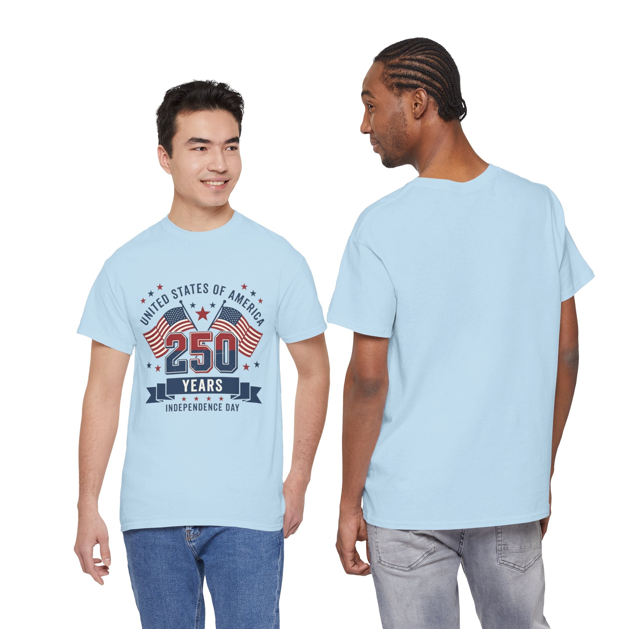 250 Years Independence Day T-Shirt — USA Flag Patriotic Tee