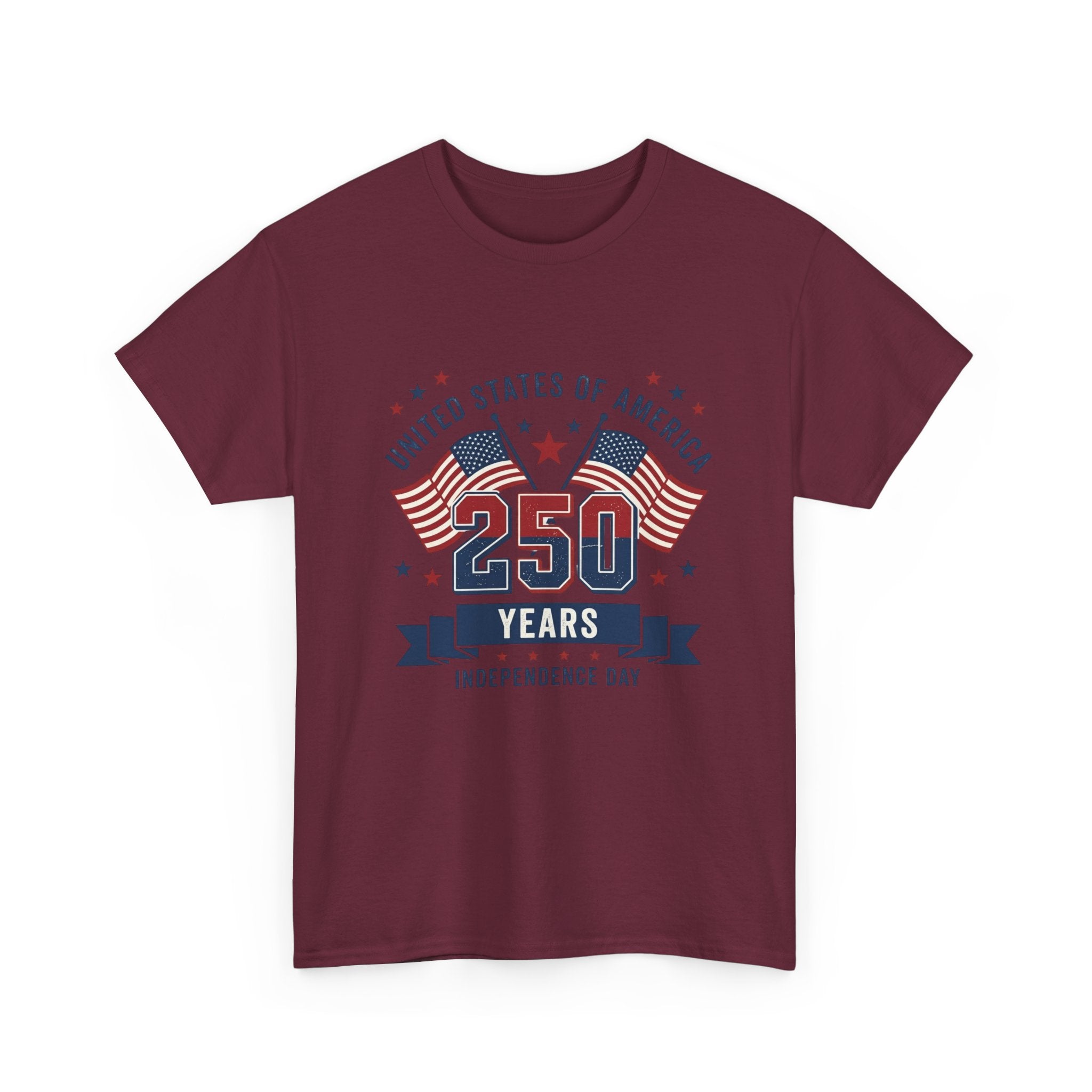 250 Years Independence Day T-Shirt — USA Flag Patriotic Tee