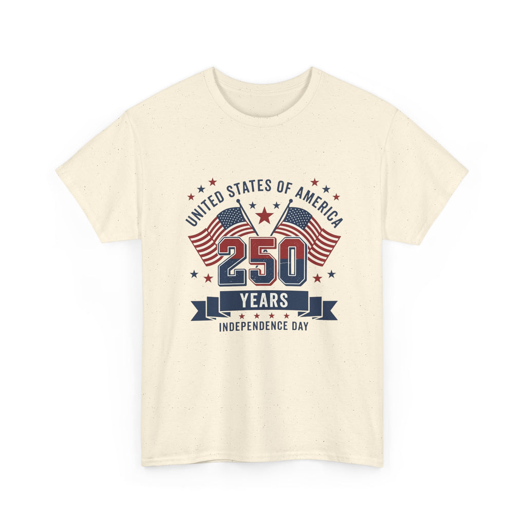 250 Years Independence Day T-Shirt — USA Flag Patriotic Tee