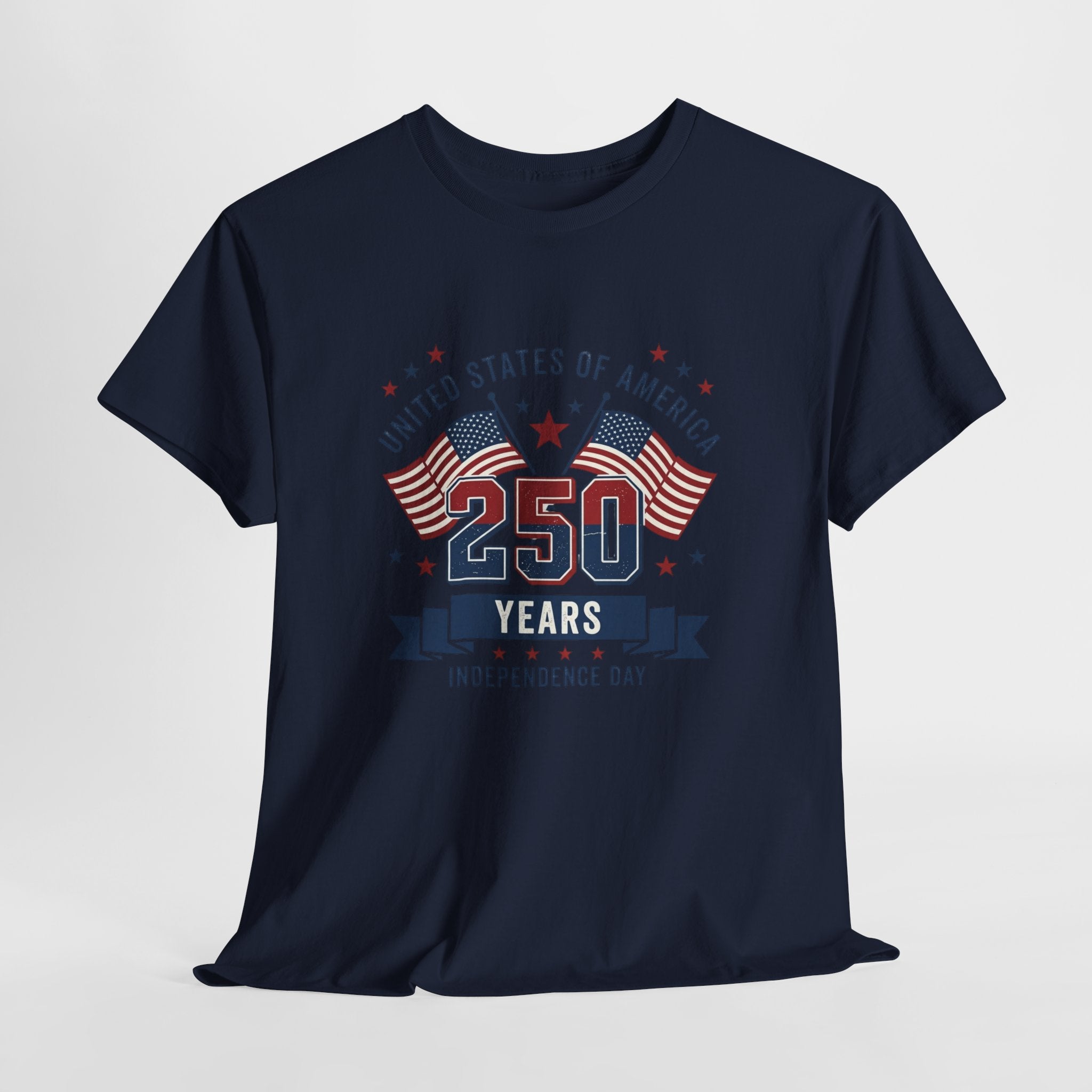 250 Years Independence Day T-Shirt — USA Flag Patriotic Tee