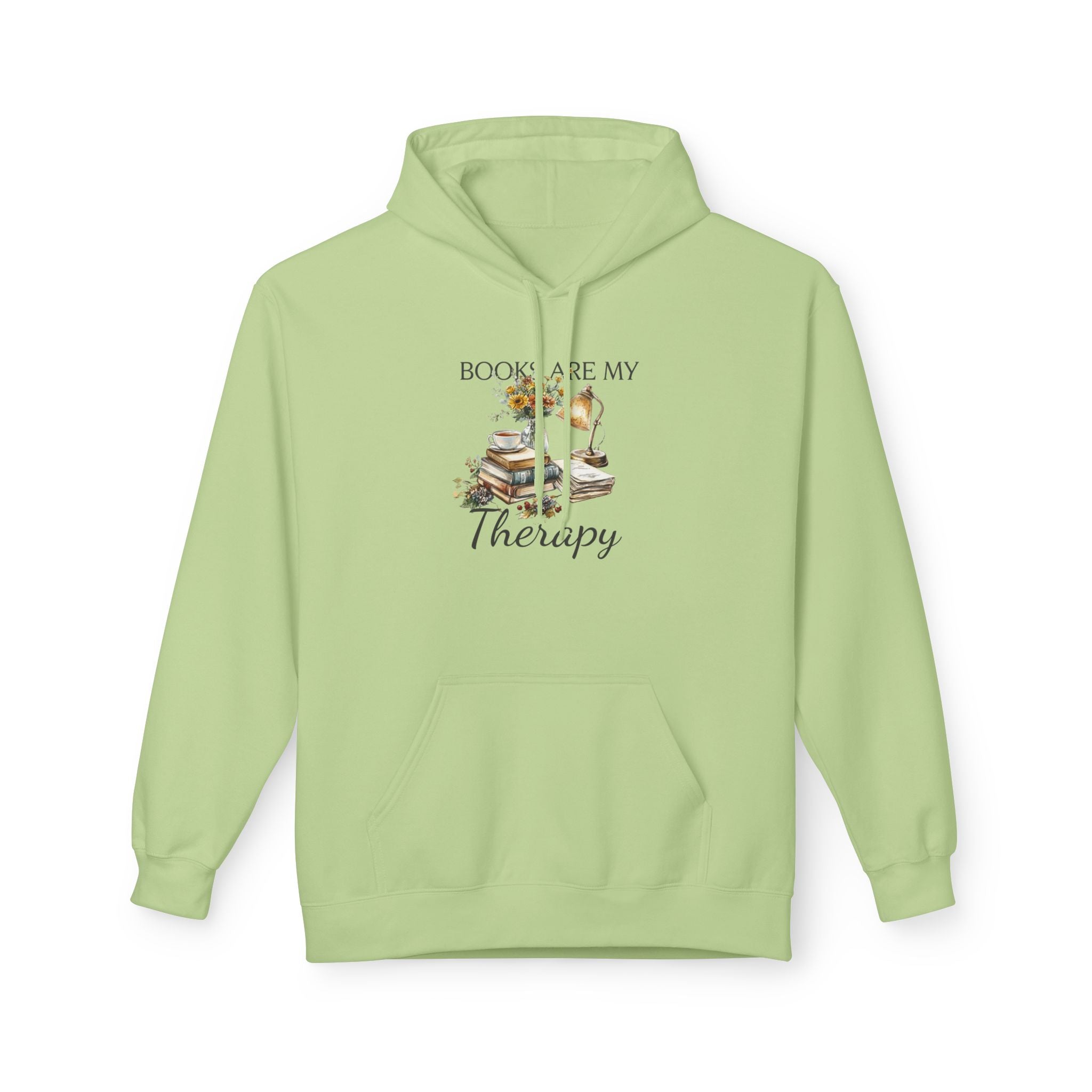 Books Are My Therapy Hoodie — Cozy Reader Sweatshirt Gift