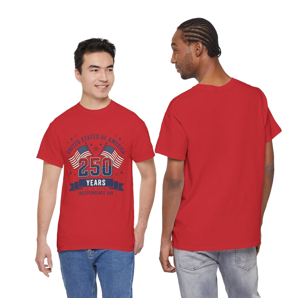 250 Years Independence Day T-Shirt — USA Flag Patriotic Tee