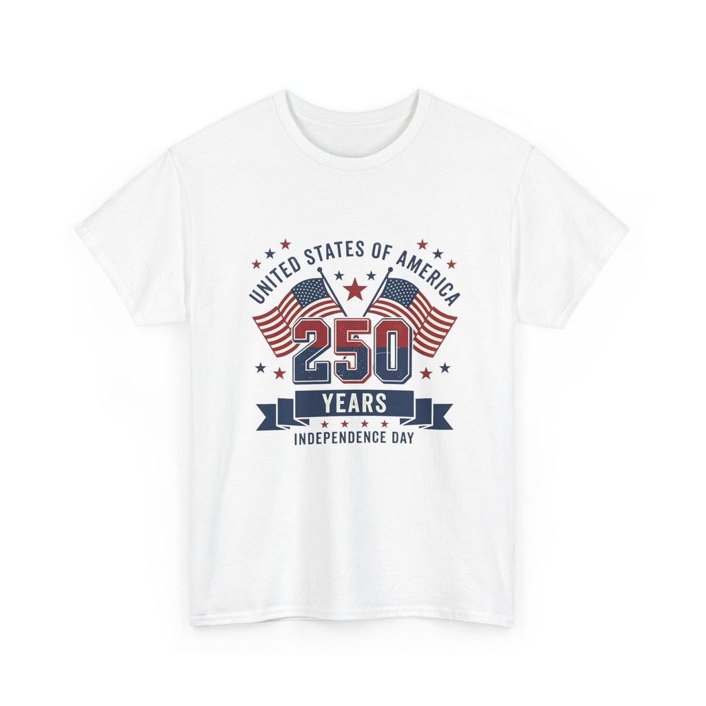250 Years Independence Day T-Shirt — USA Flag Patriotic Tee
