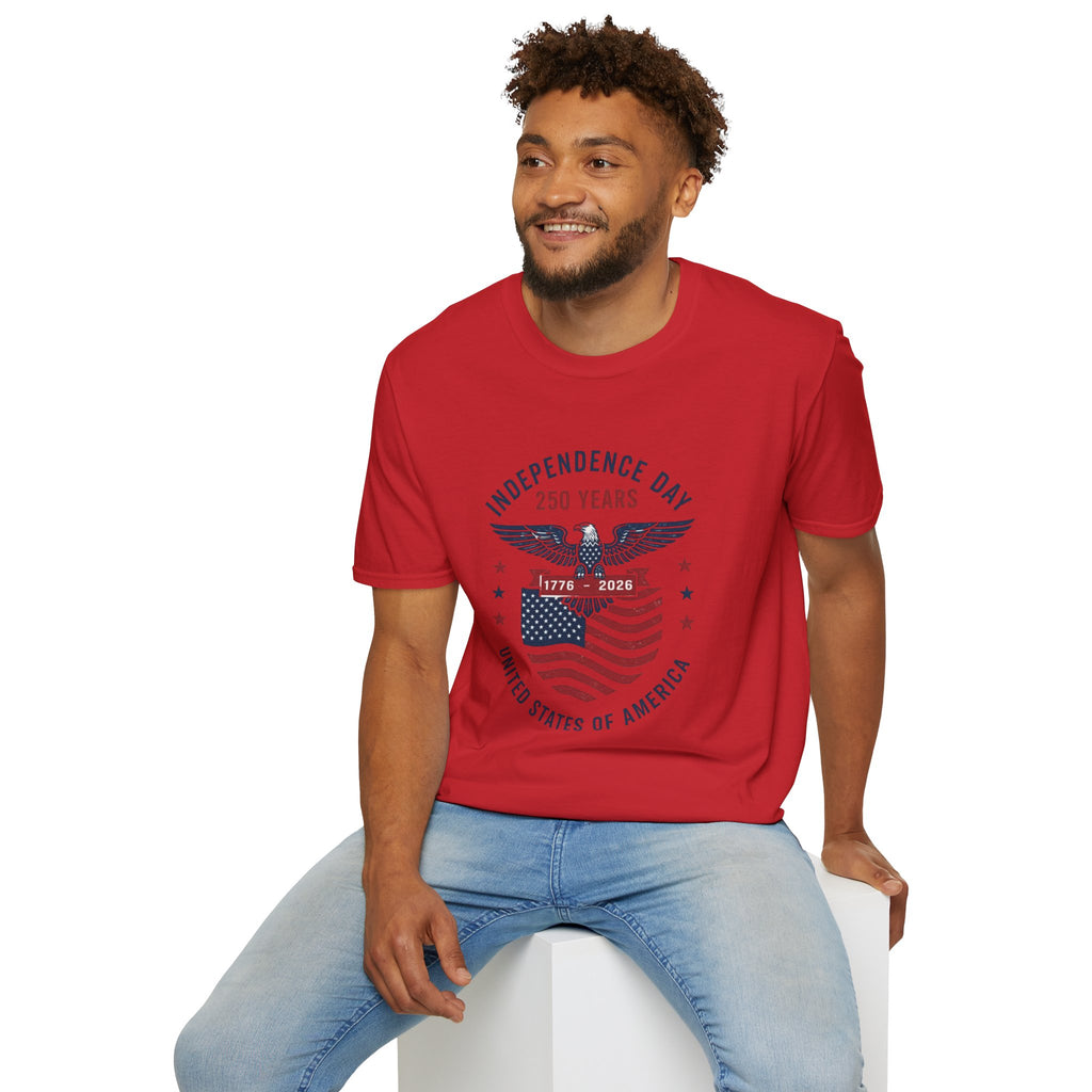 Independence Day 250 Years T-Shirt — 1776–2026 Eagle & Flag