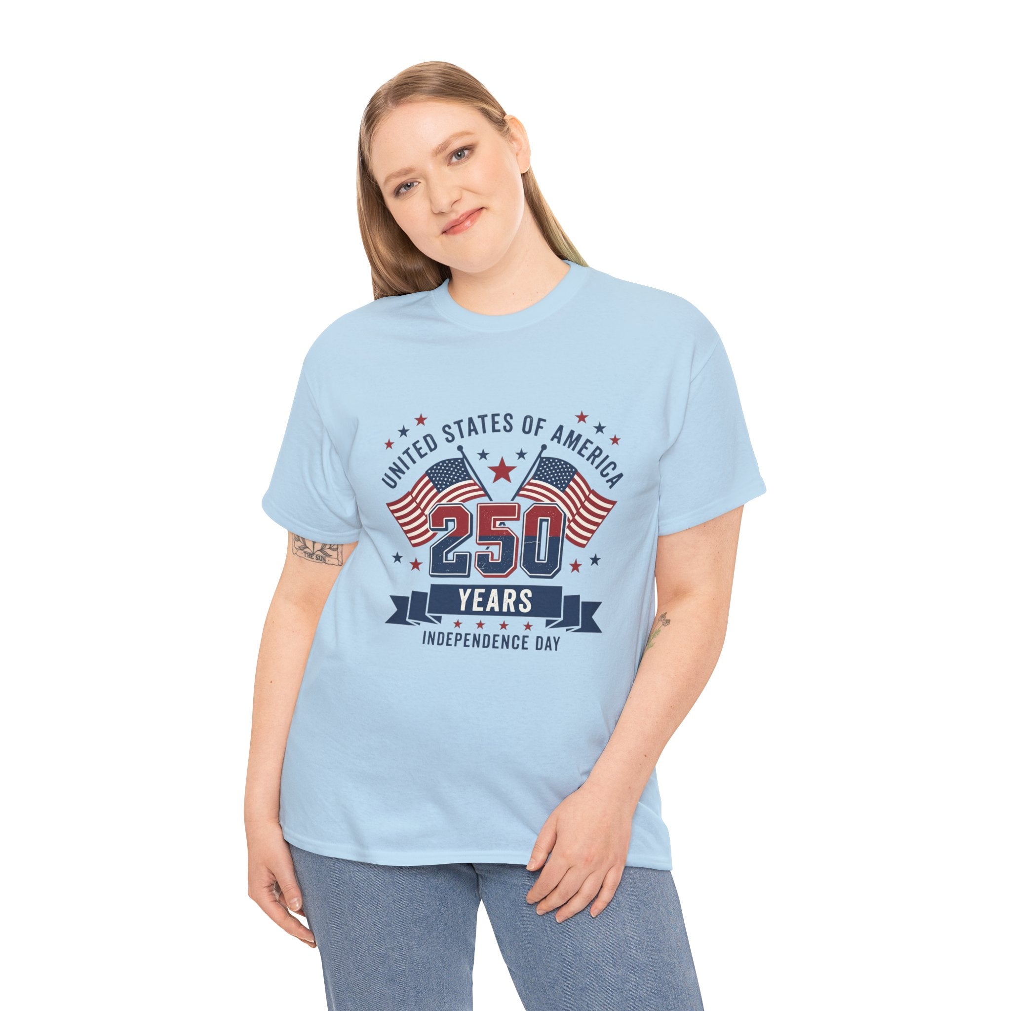 250 Years Independence Day T-Shirt — USA Flag Patriotic Tee