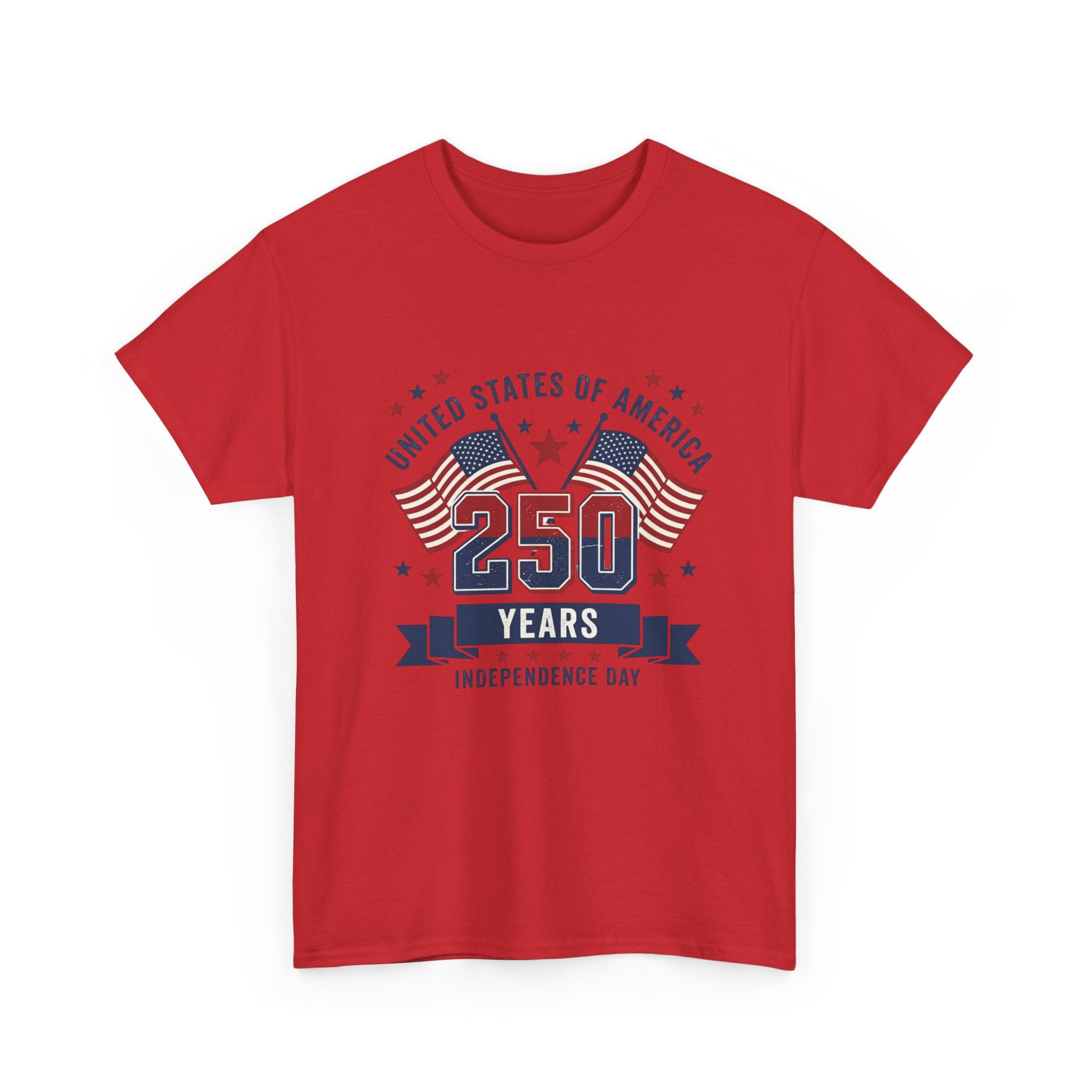 250 Years Independence Day T-Shirt — USA Flag Patriotic Tee