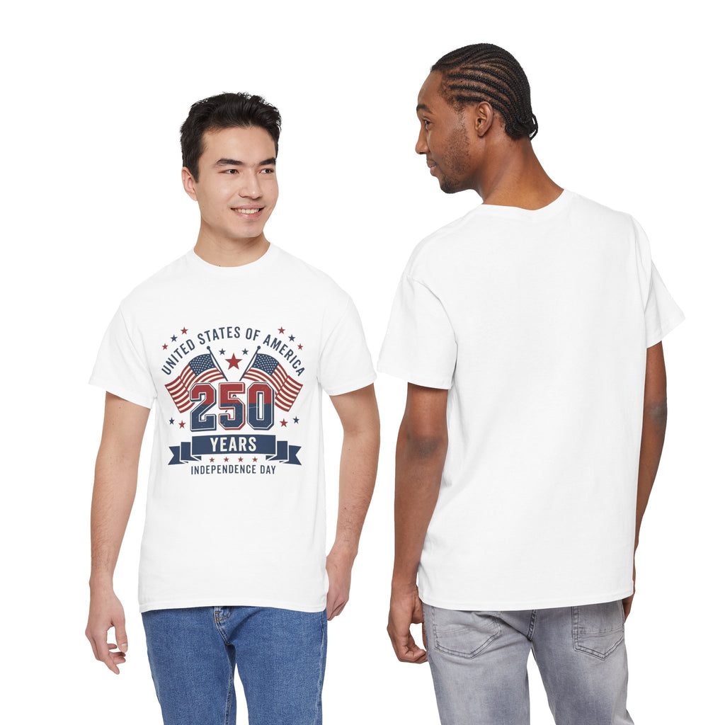 250 Years Independence Day T-Shirt — USA Flag Patriotic Tee