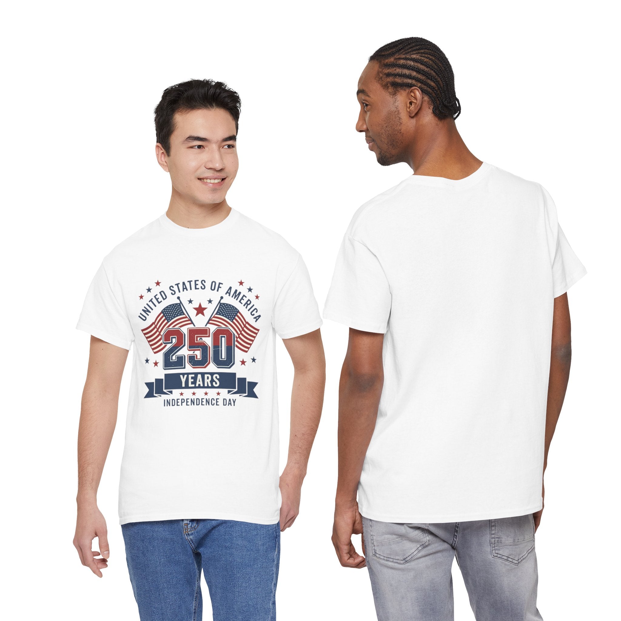 250 Years Independence Day T-Shirt — USA Flag Patriotic Tee