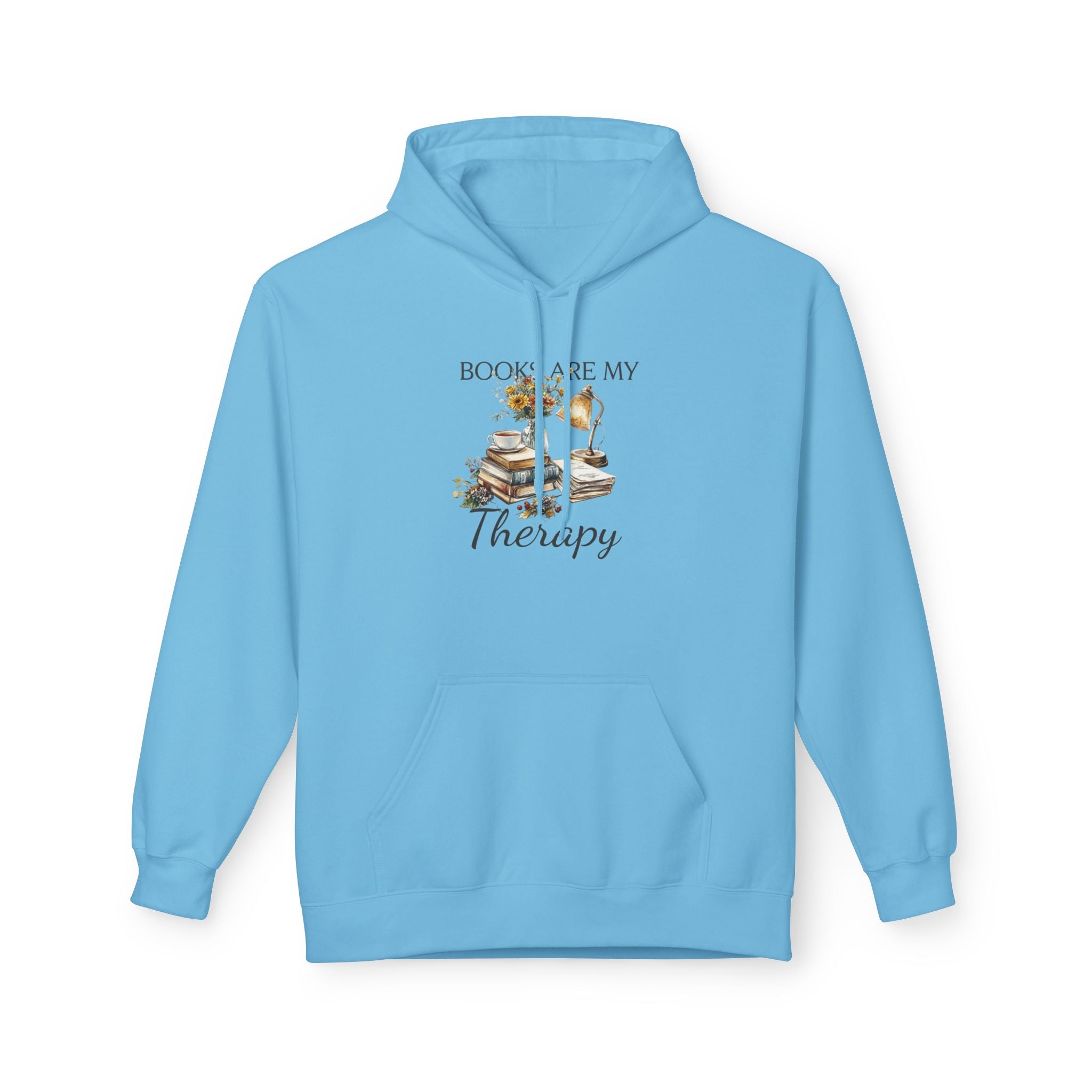 Books Are My Therapy Hoodie — Cozy Reader Sweatshirt Gift