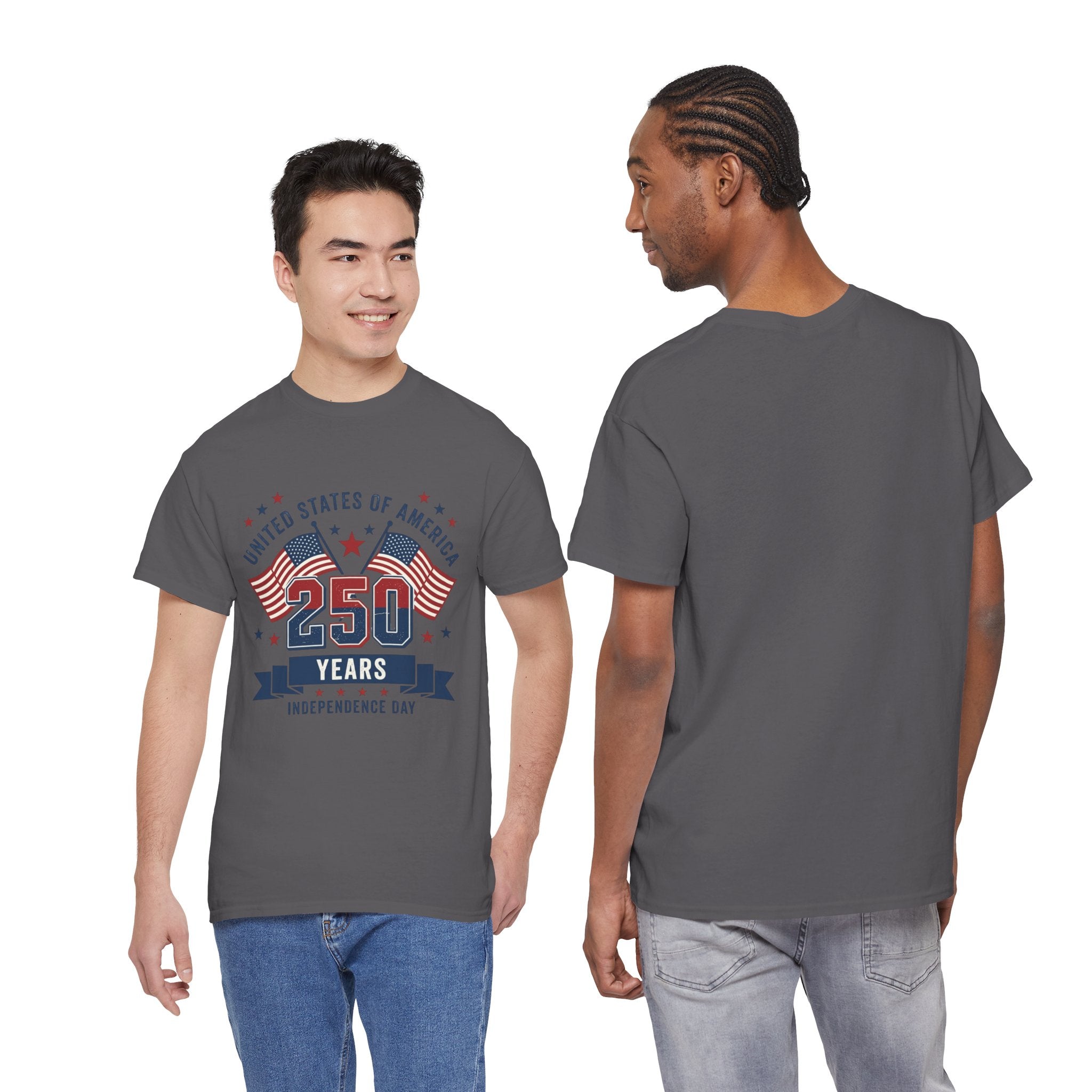 250 Years Independence Day T-Shirt — USA Flag Patriotic Tee