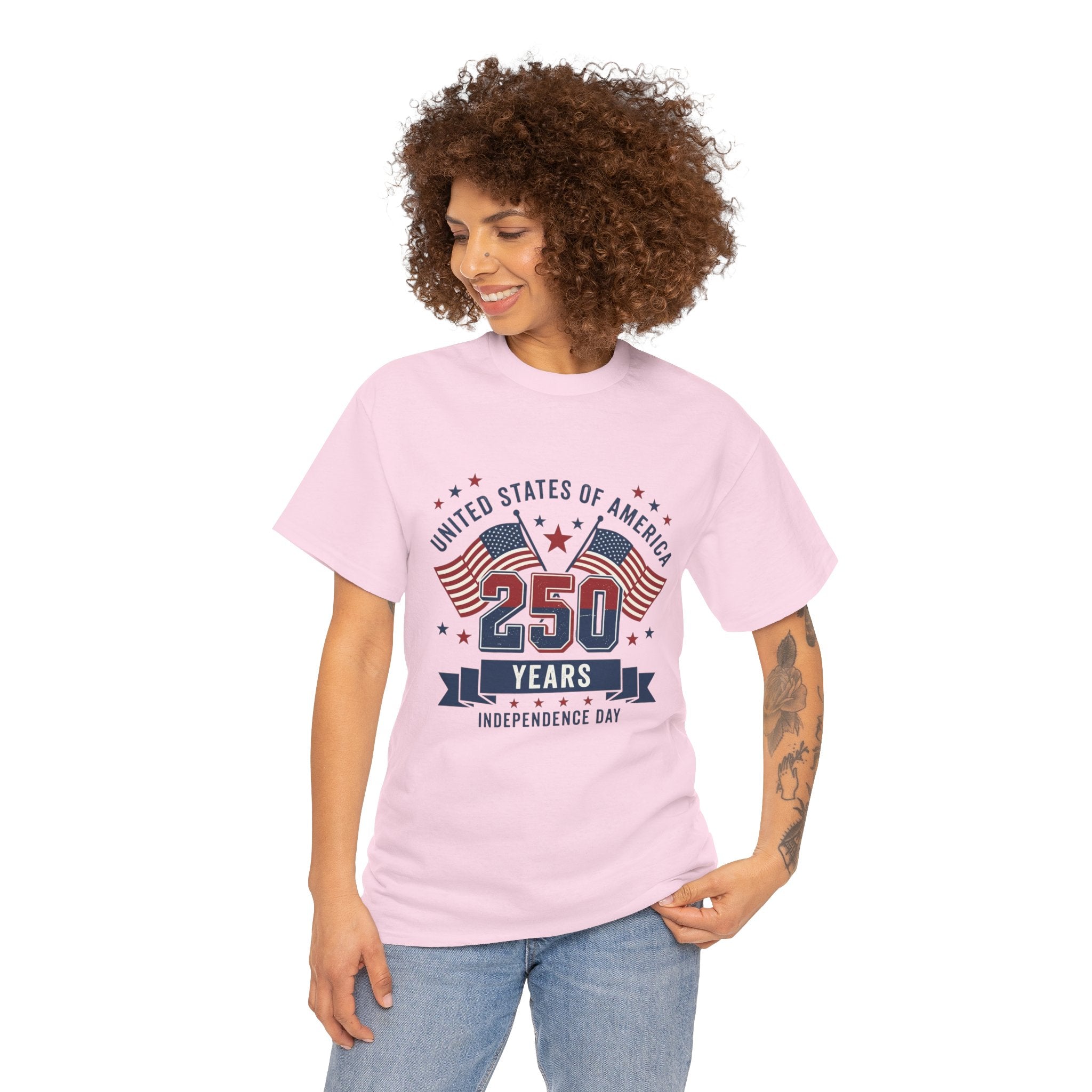250 Years Independence Day T-Shirt — USA Flag Patriotic Tee
