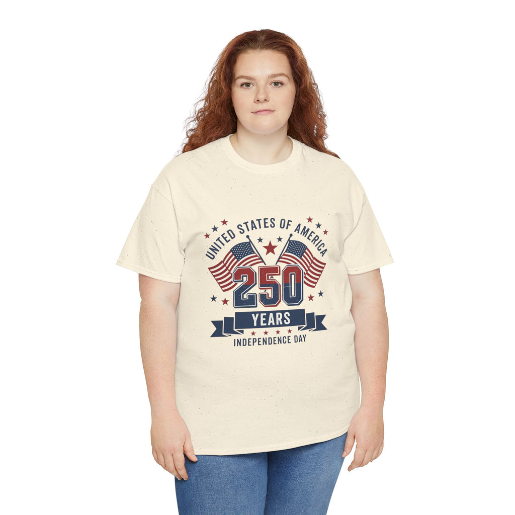 250 Years Independence Day T-Shirt — USA Flag Patriotic Tee
