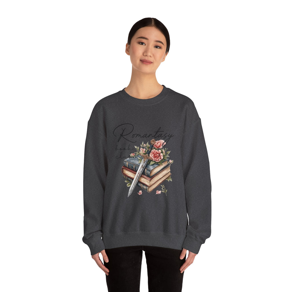 Romantasy Book Club Sweatshirt — Floral Books & Quill Crewneck