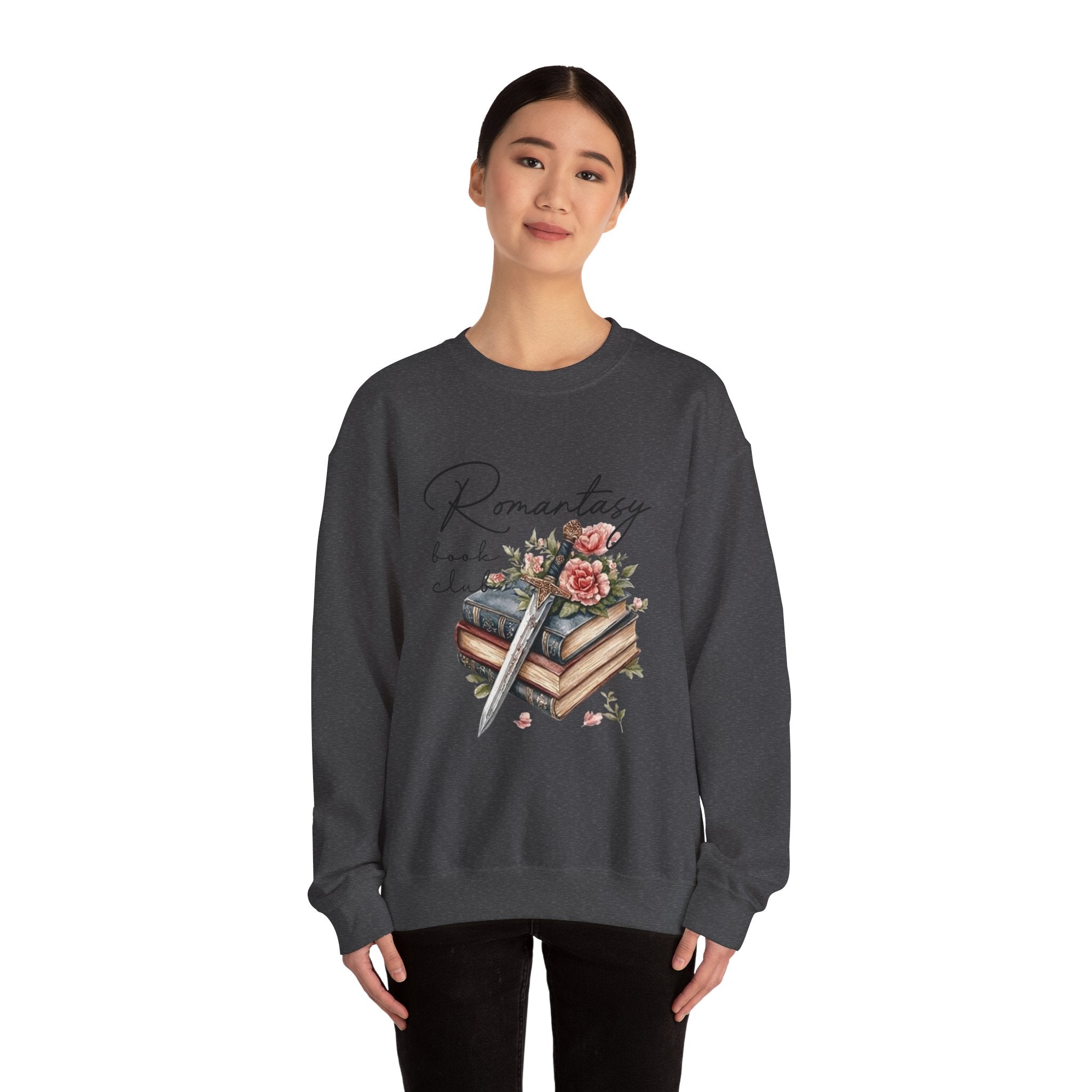 Romantasy Book Club Sweatshirt — Floral Books & Quill Crewneck