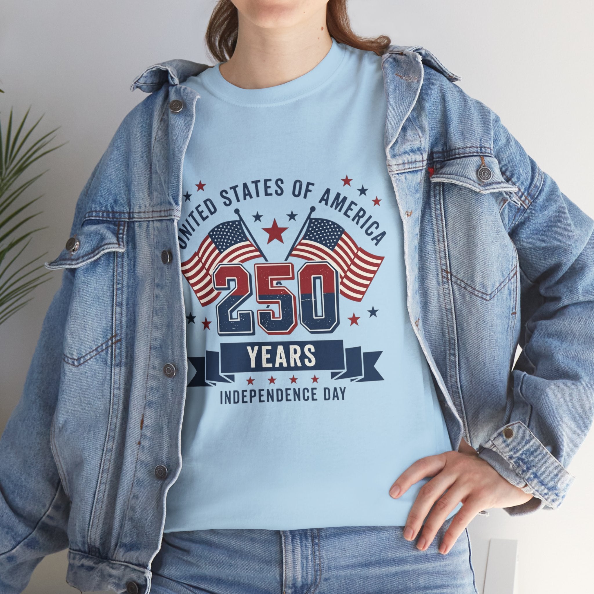 250 Years Independence Day T-Shirt — USA Flag Patriotic Tee