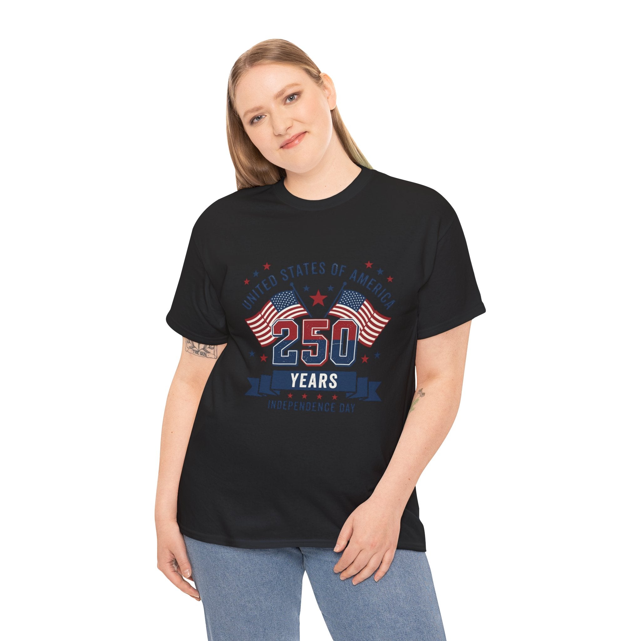 250 Years Independence Day T-Shirt — USA Flag Patriotic Tee