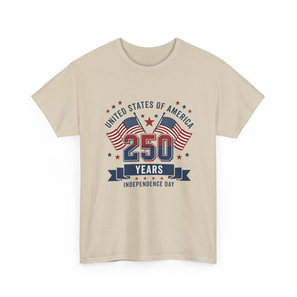 250 Years Independence Day T-Shirt — USA Flag Patriotic Tee