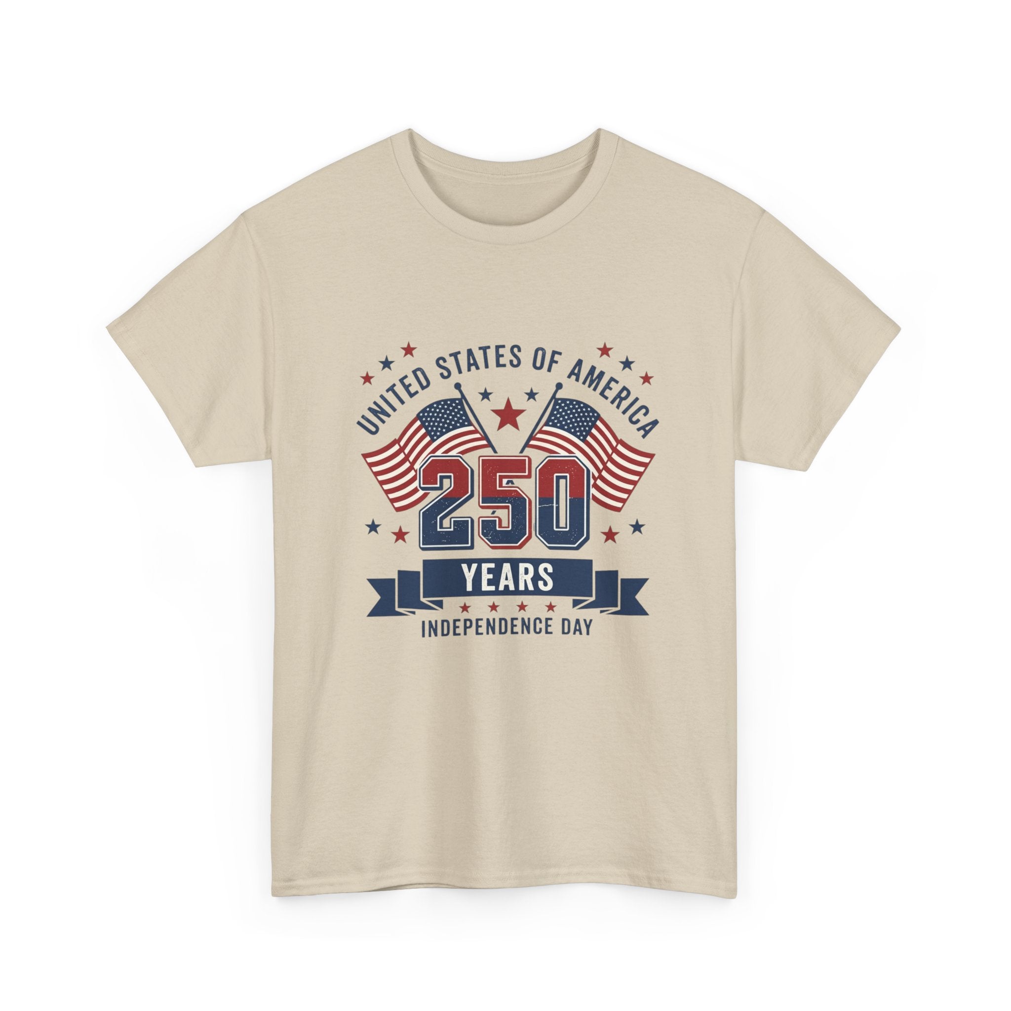 250 Years Independence Day T-Shirt — USA Flag Patriotic Tee