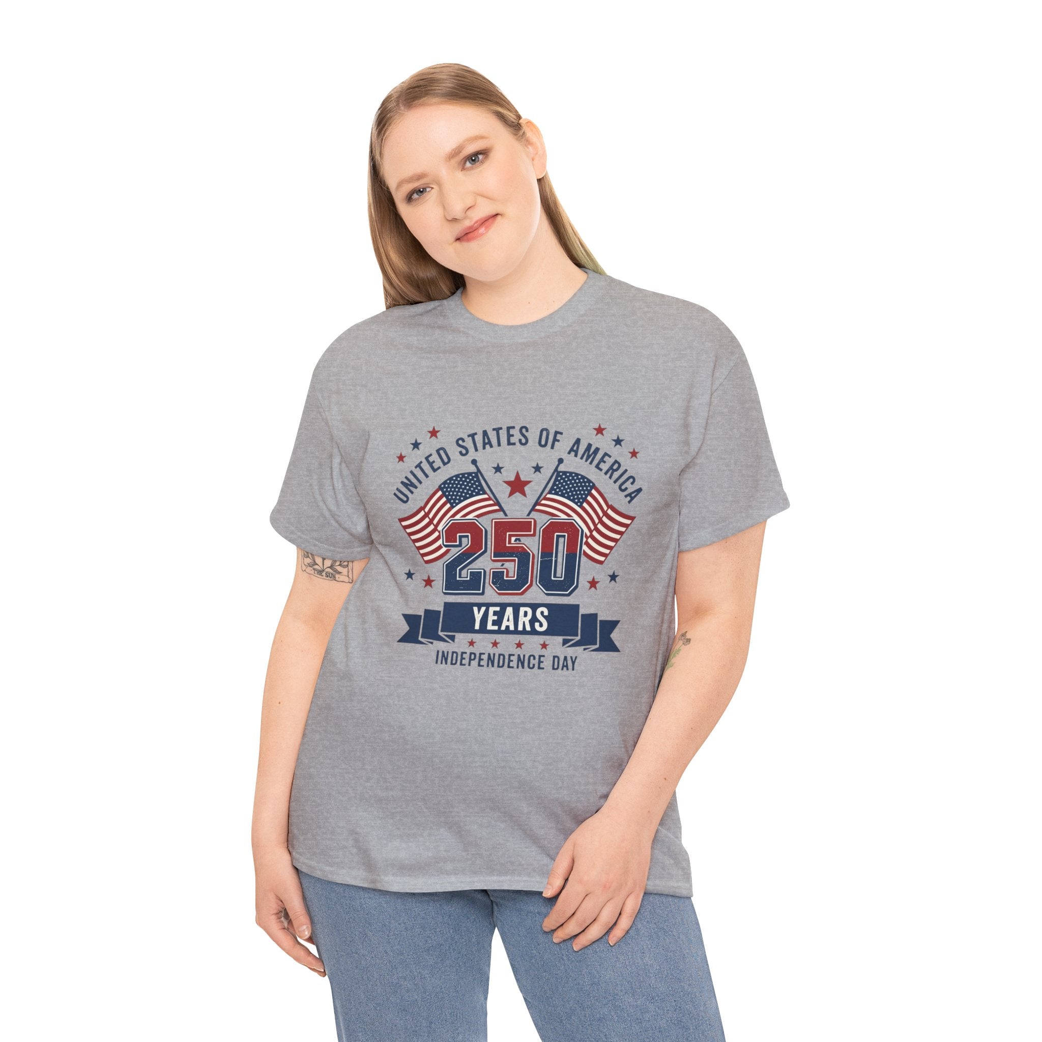 250 Years Independence Day T-Shirt — USA Flag Patriotic Tee