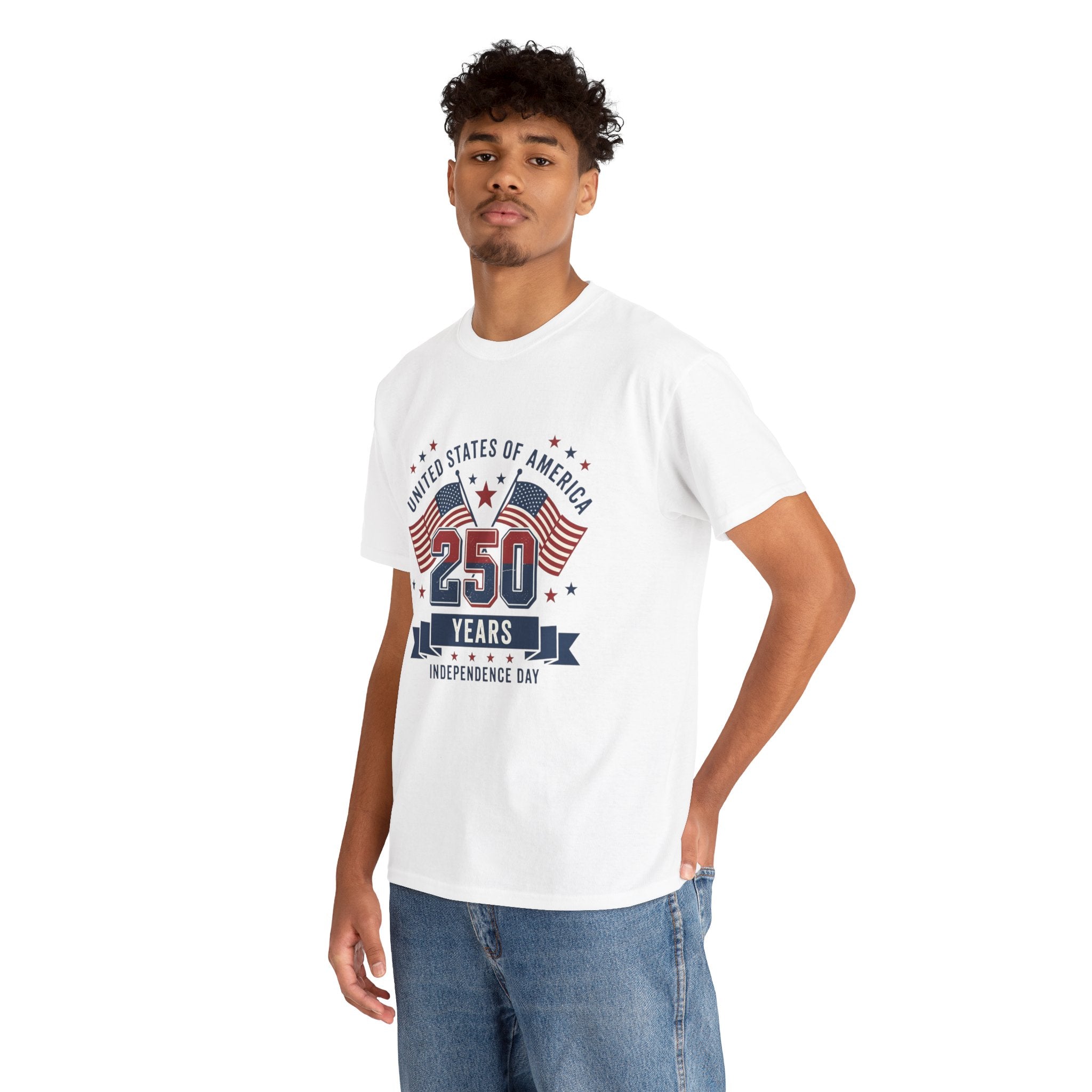 250 Years Independence Day T-Shirt — USA Flag Patriotic Tee
