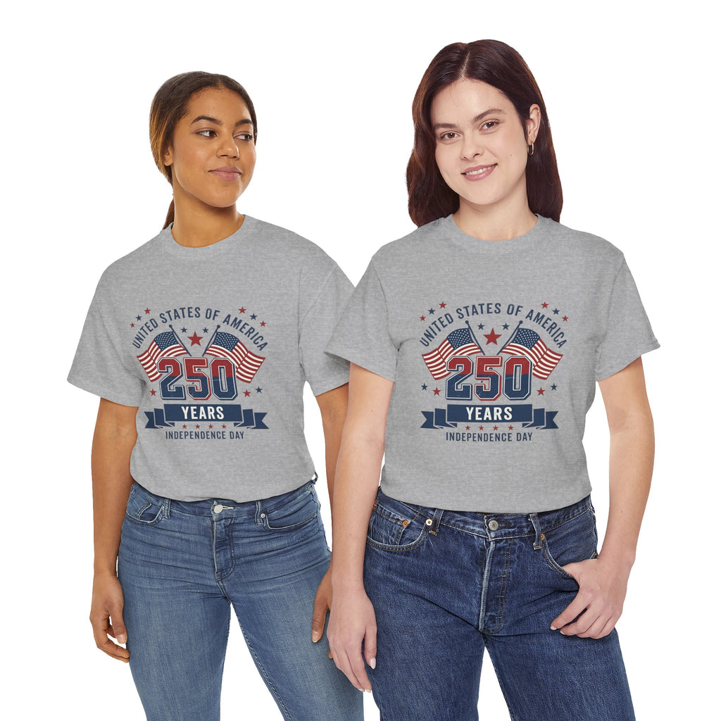 250 Years Independence Day T-Shirt — USA Flag Patriotic Tee