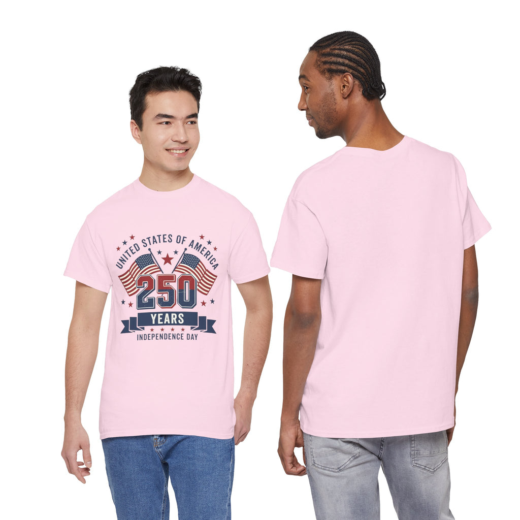 250 Years Independence Day T-Shirt — USA Flag Patriotic Tee