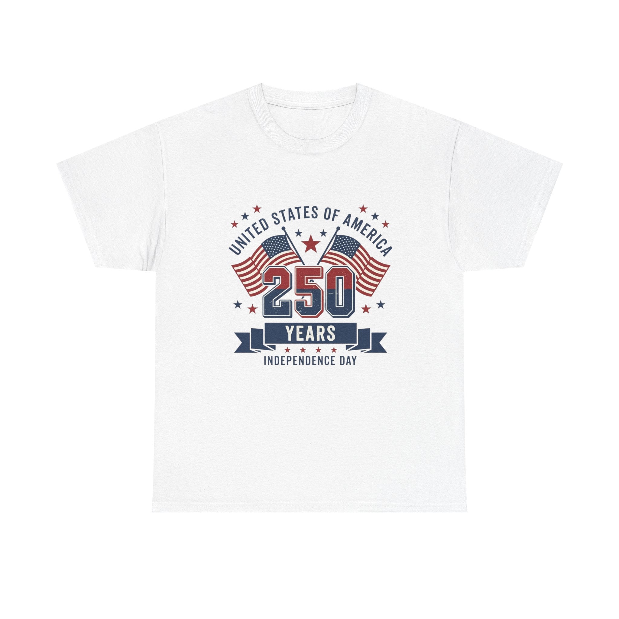 250 Years Independence Day T-Shirt — USA Flag Patriotic Tee
