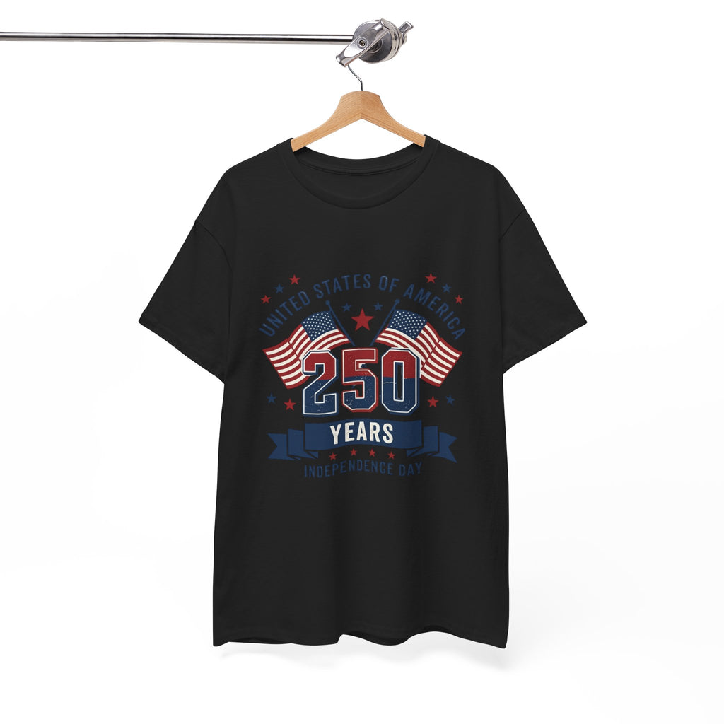 250 Years Independence Day T-Shirt — USA Flag Patriotic Tee