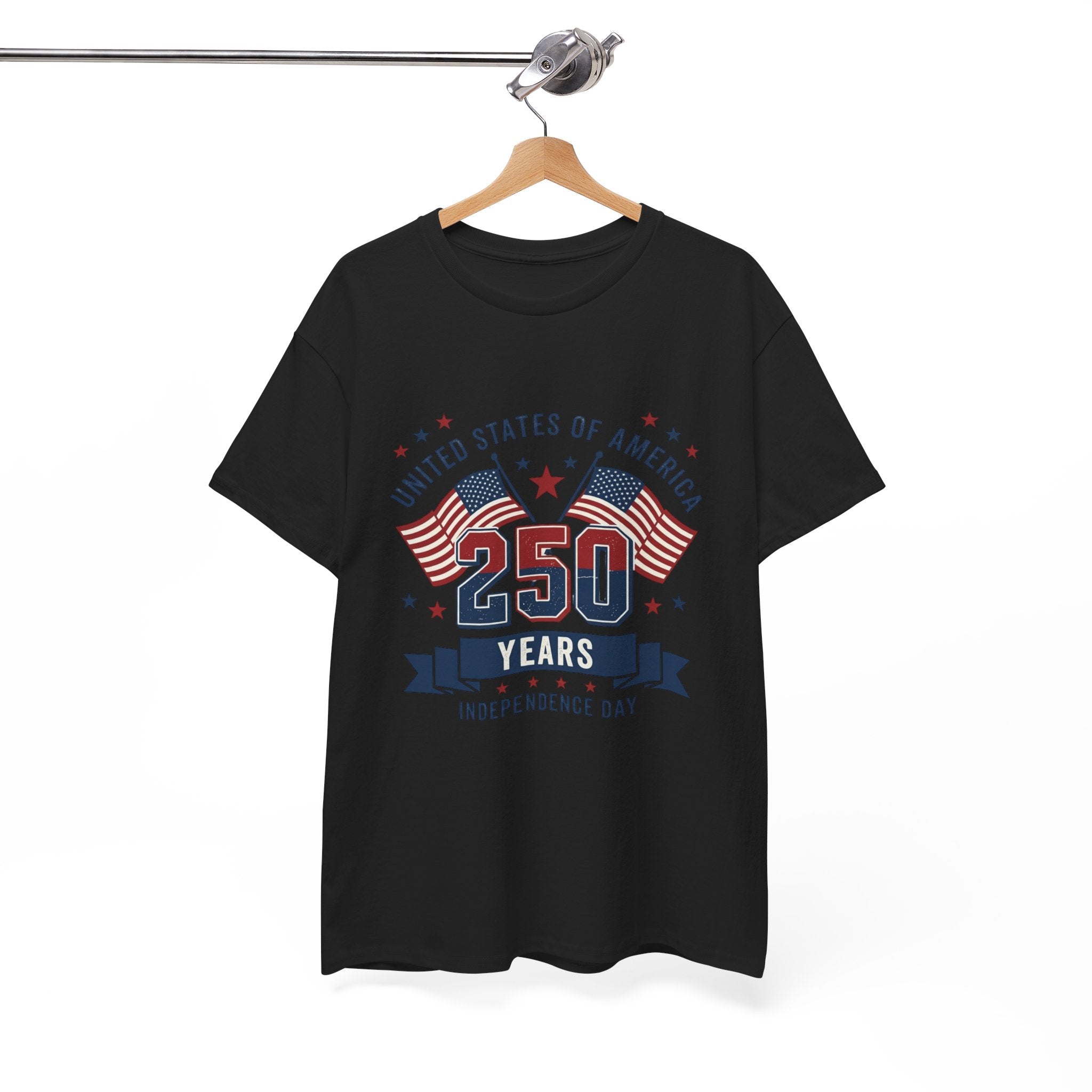 250 Years Independence Day T-Shirt — USA Flag Patriotic Tee