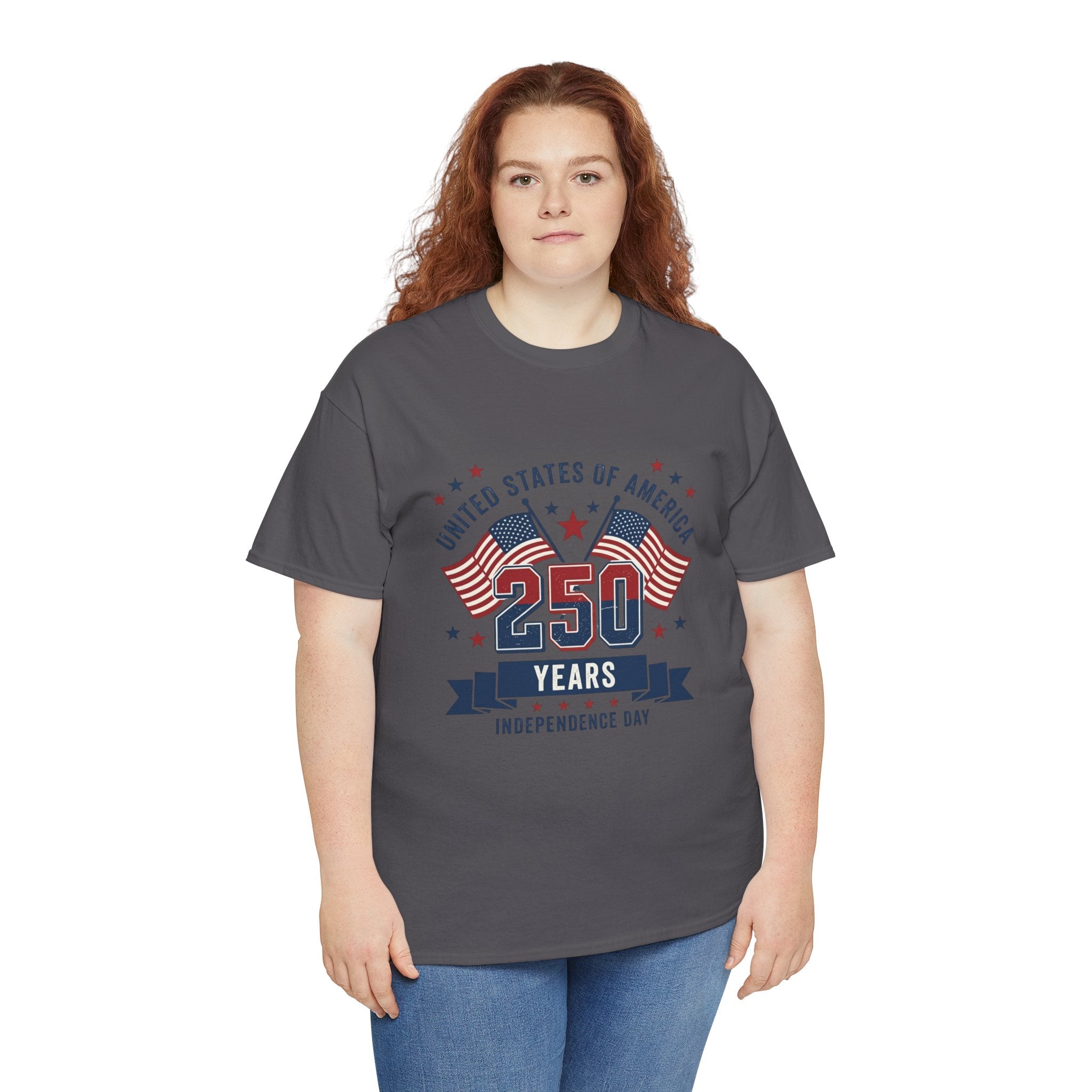 250 Years Independence Day T-Shirt — USA Flag Patriotic Tee