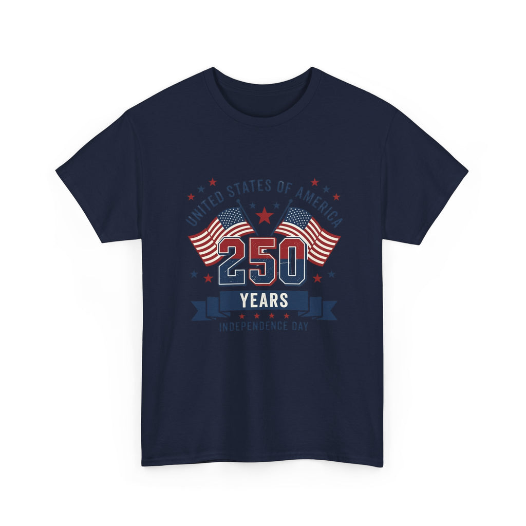 250 Years Independence Day T-Shirt — USA Flag Patriotic Tee