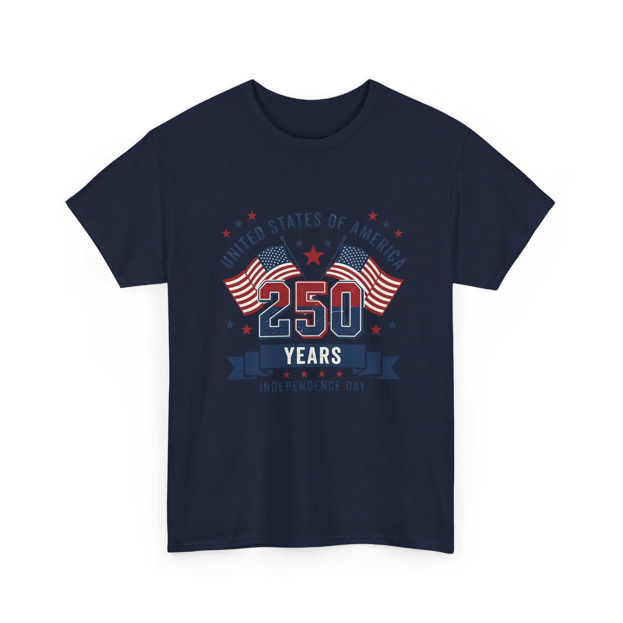 250 Years Independence Day T-Shirt — USA Flag Patriotic Tee