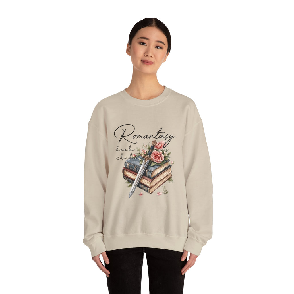 Romantasy Book Club Sweatshirt — Floral Books & Quill Crewneck