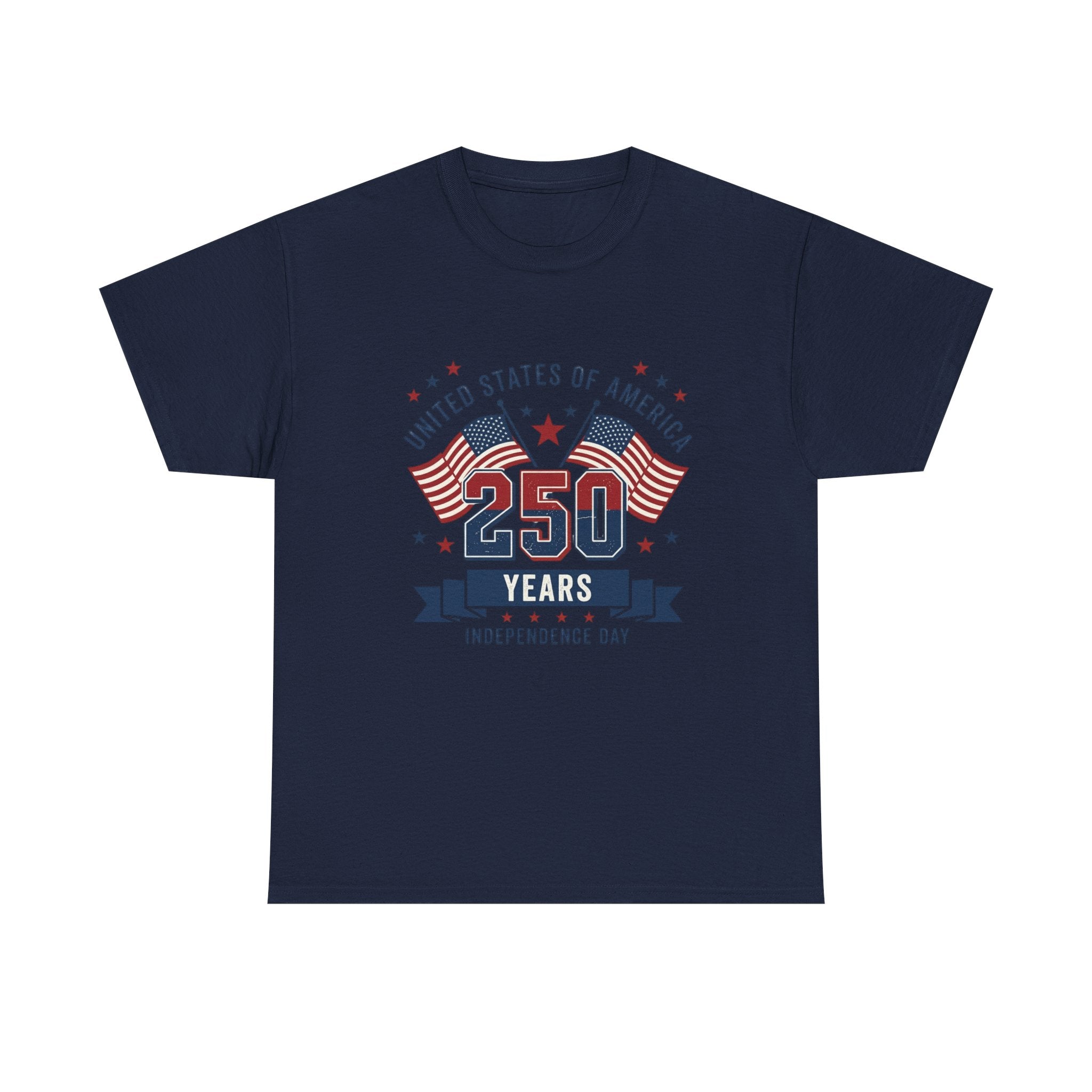 250 Years Independence Day T-Shirt — USA Flag Patriotic Tee