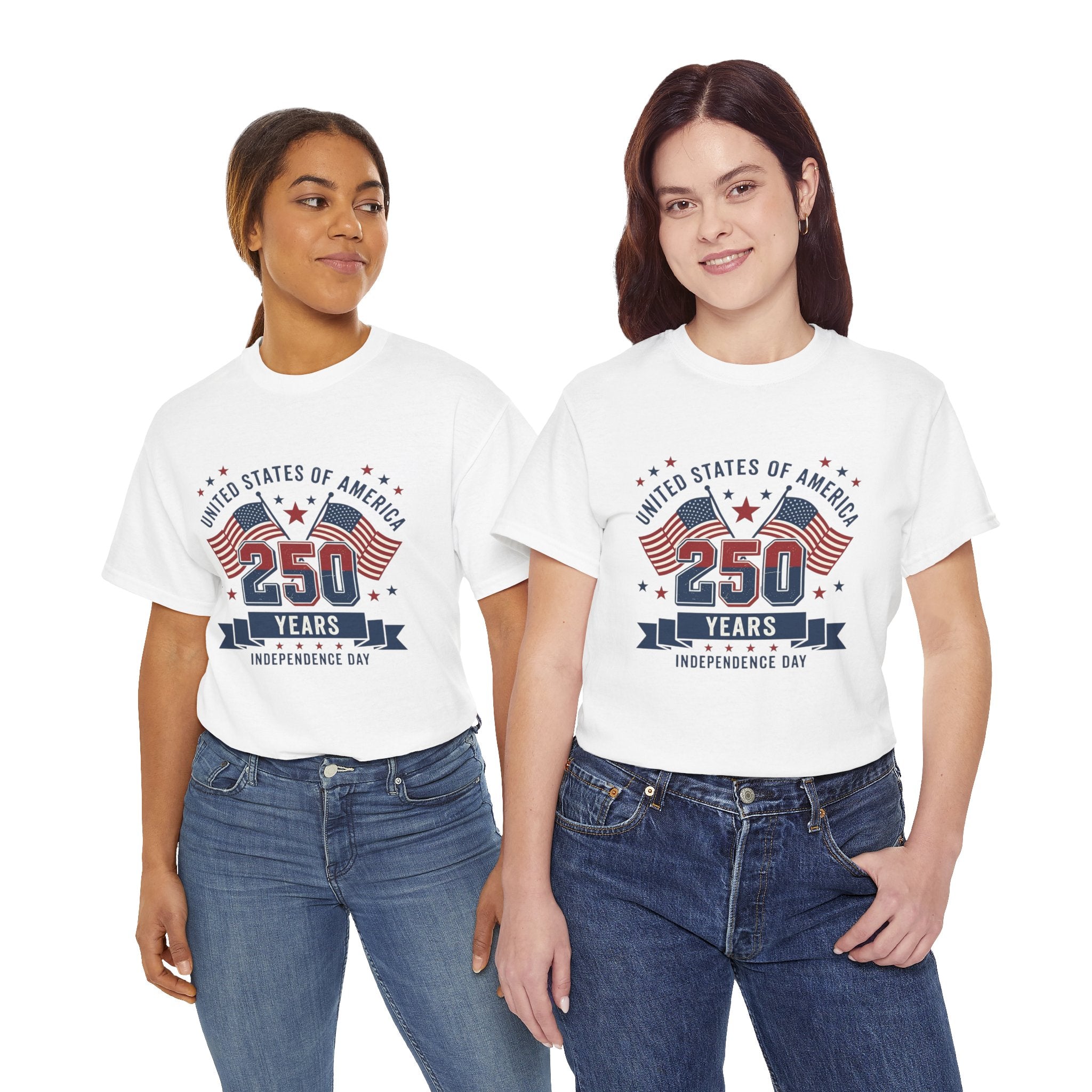 250 Years Independence Day T-Shirt — USA Flag Patriotic Tee