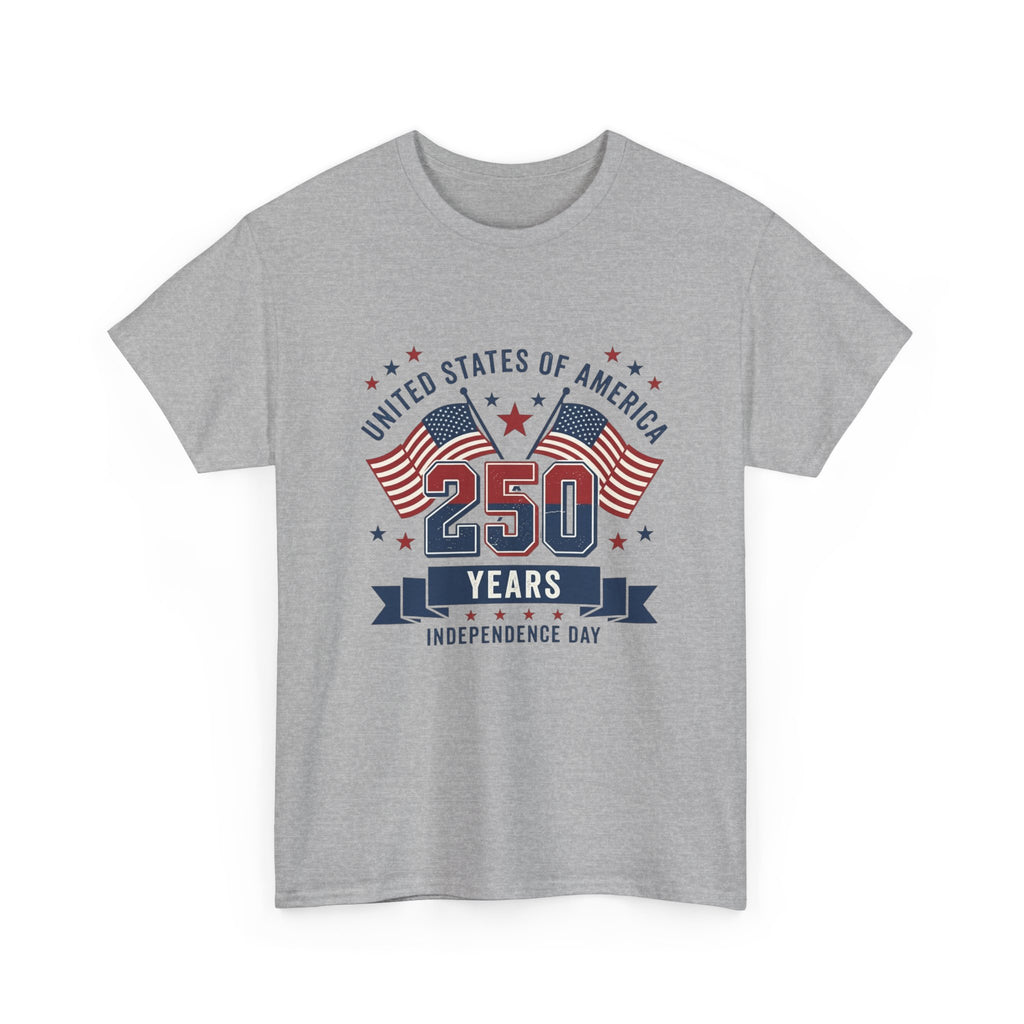 250 Years Independence Day T-Shirt — USA Flag Patriotic Tee