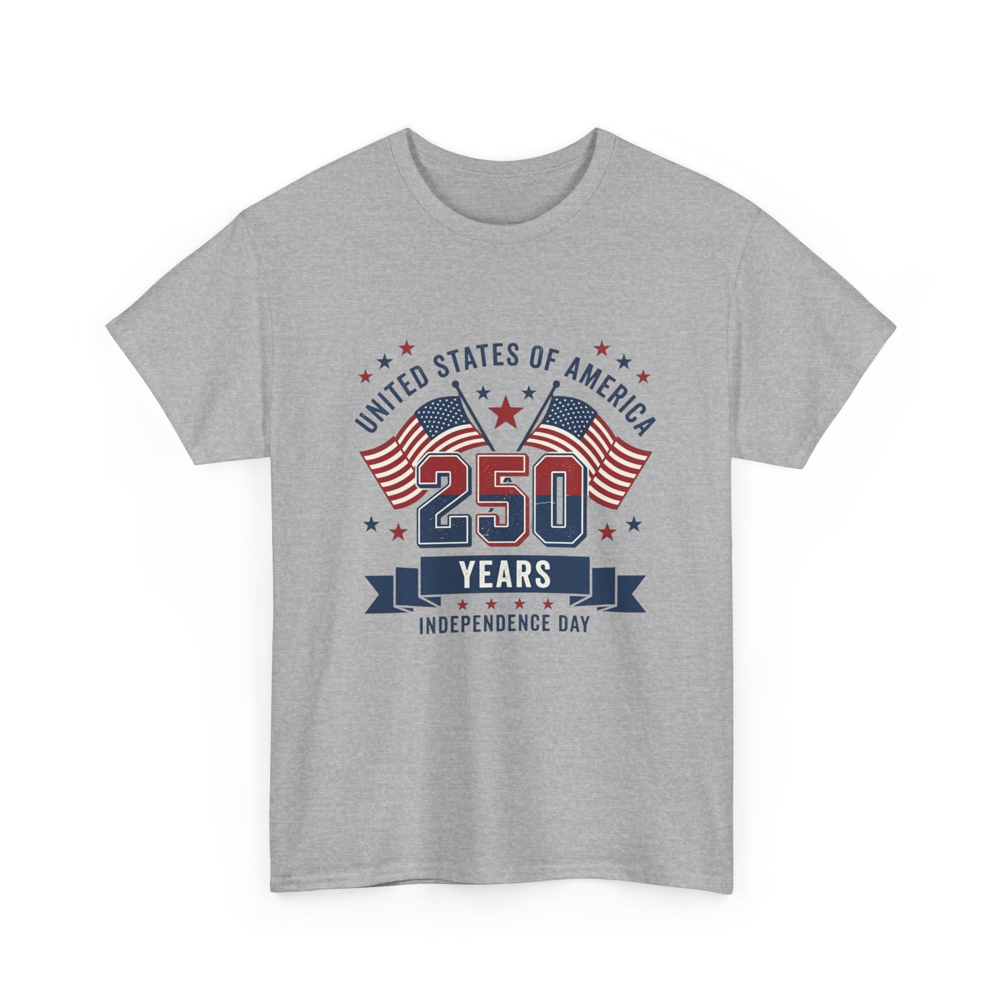 250 Years Independence Day T-Shirt — USA Flag Patriotic Tee