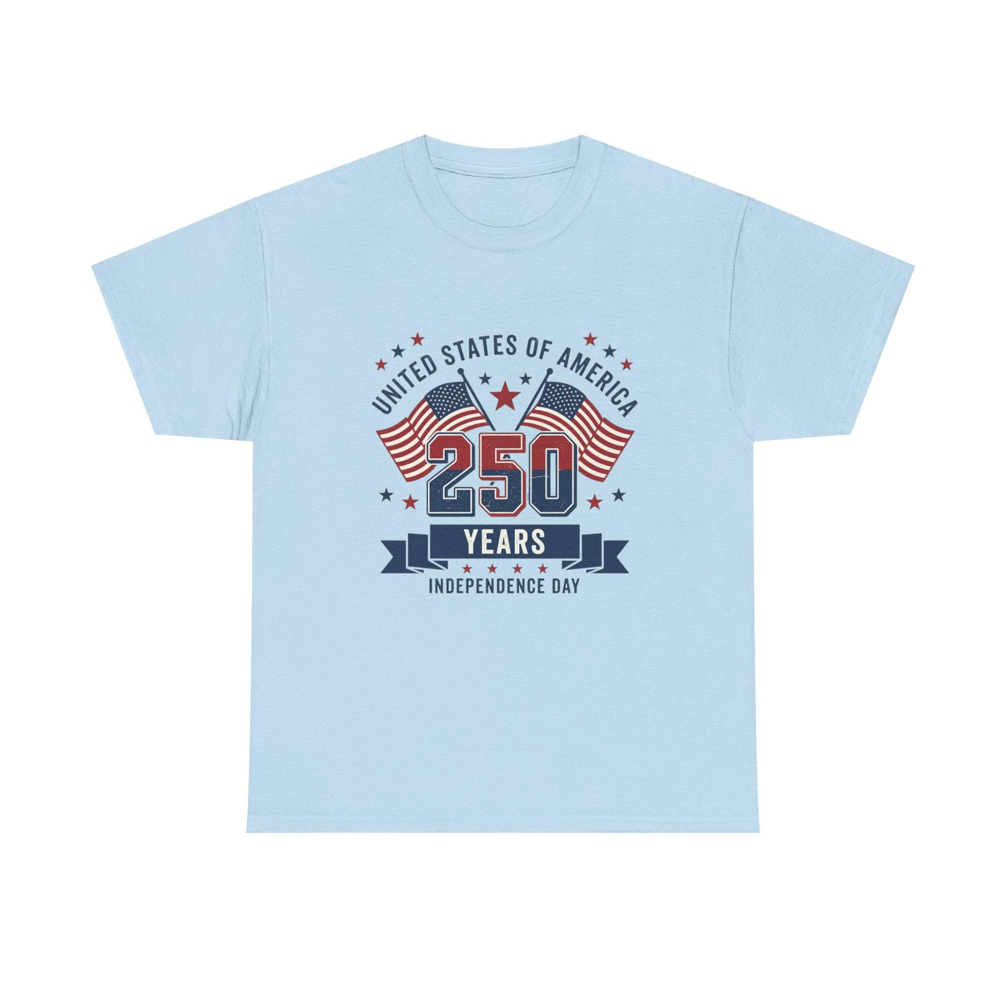 250 Years Independence Day T-Shirt — USA Flag Patriotic Tee